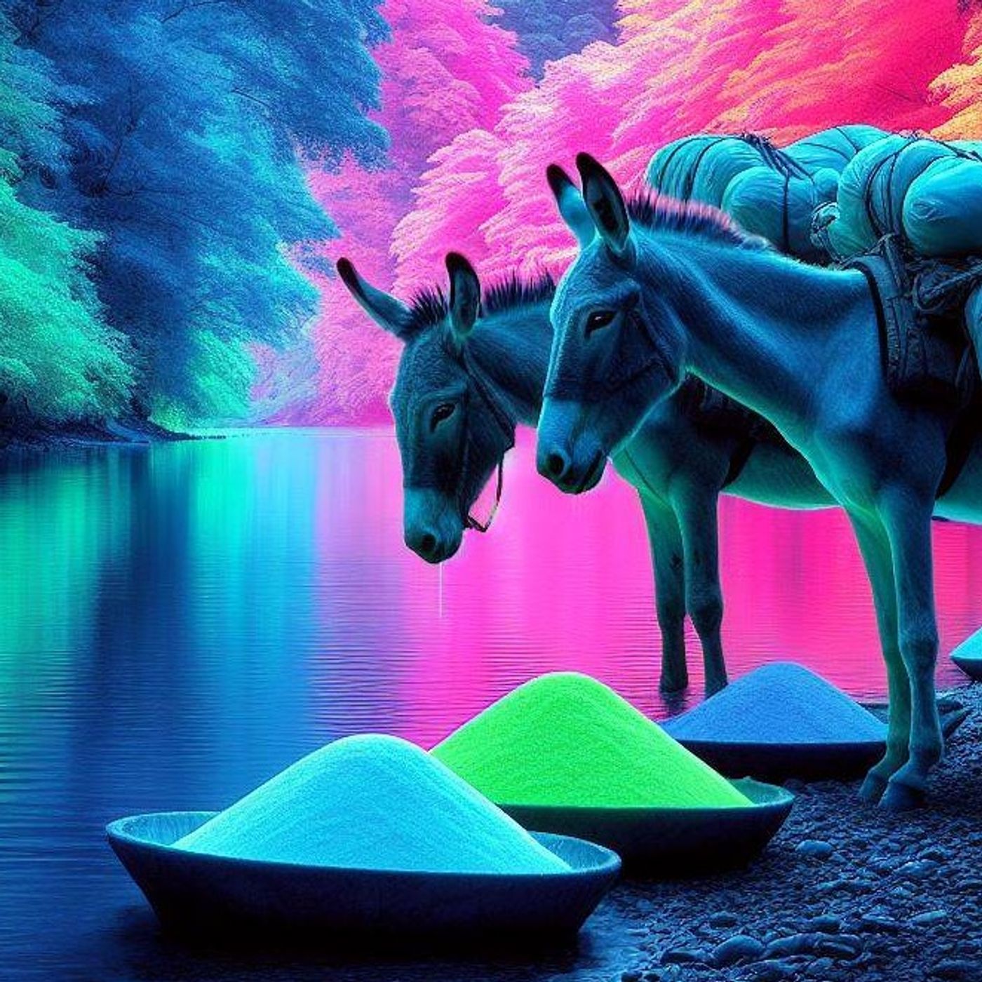 LOS DOS BURROS🌊Cómo el agua cambió el destino de dos burros