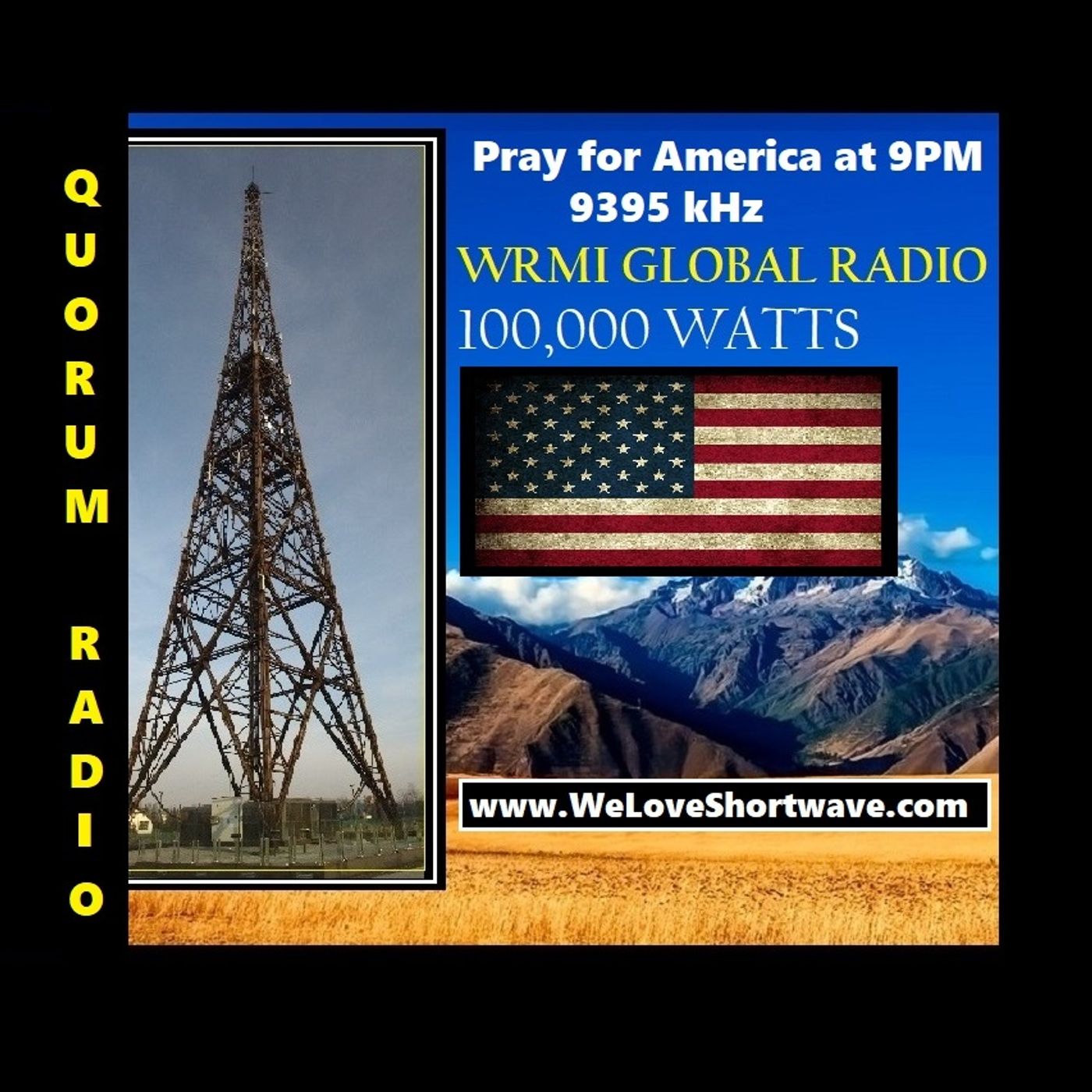 standard QUORUM RADIO AMERICAN SILENT MINUTE QUARTER HOUR AUDIO