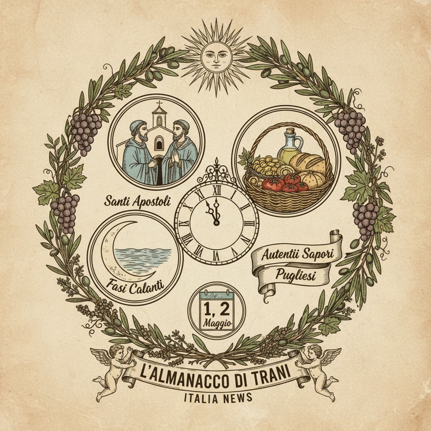 L'Almanacco di Trani Italia News: I Primi Passi di Maggio tra Santi Apostoli, Fasi Calanti e Autentici Sapori Pugliesi episode artwork