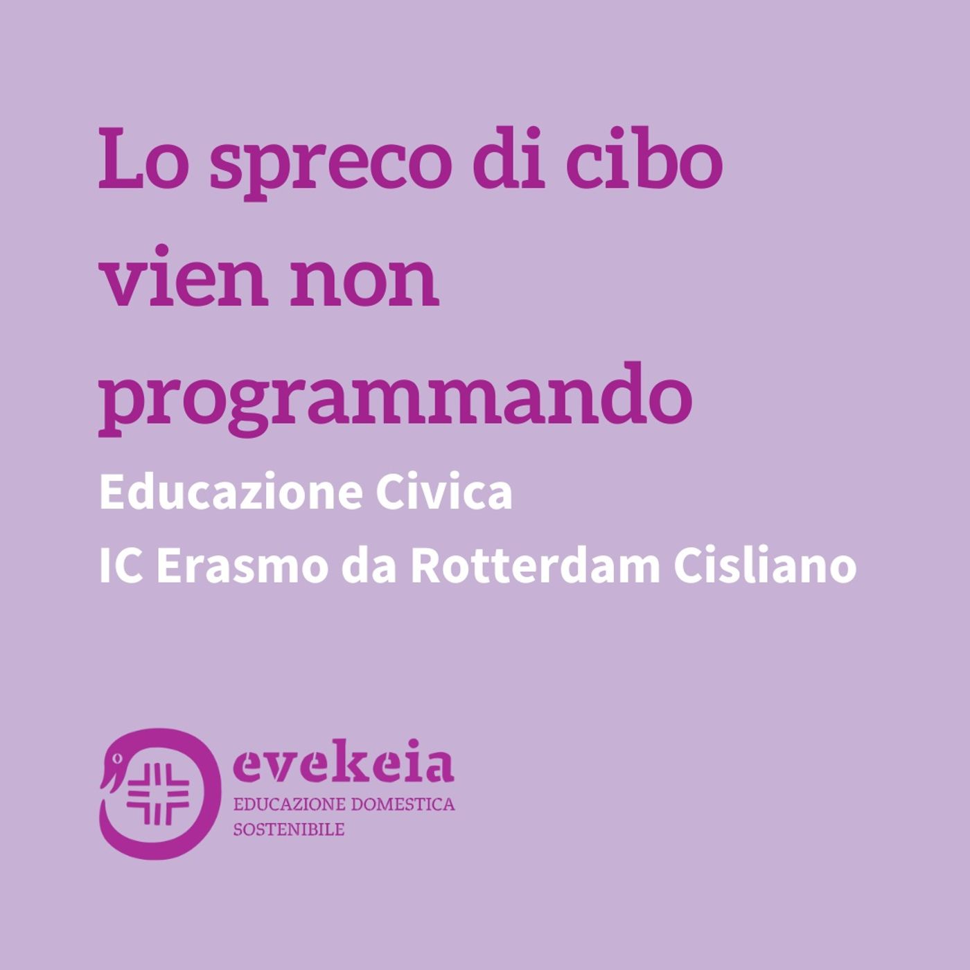Una scommessa educativa