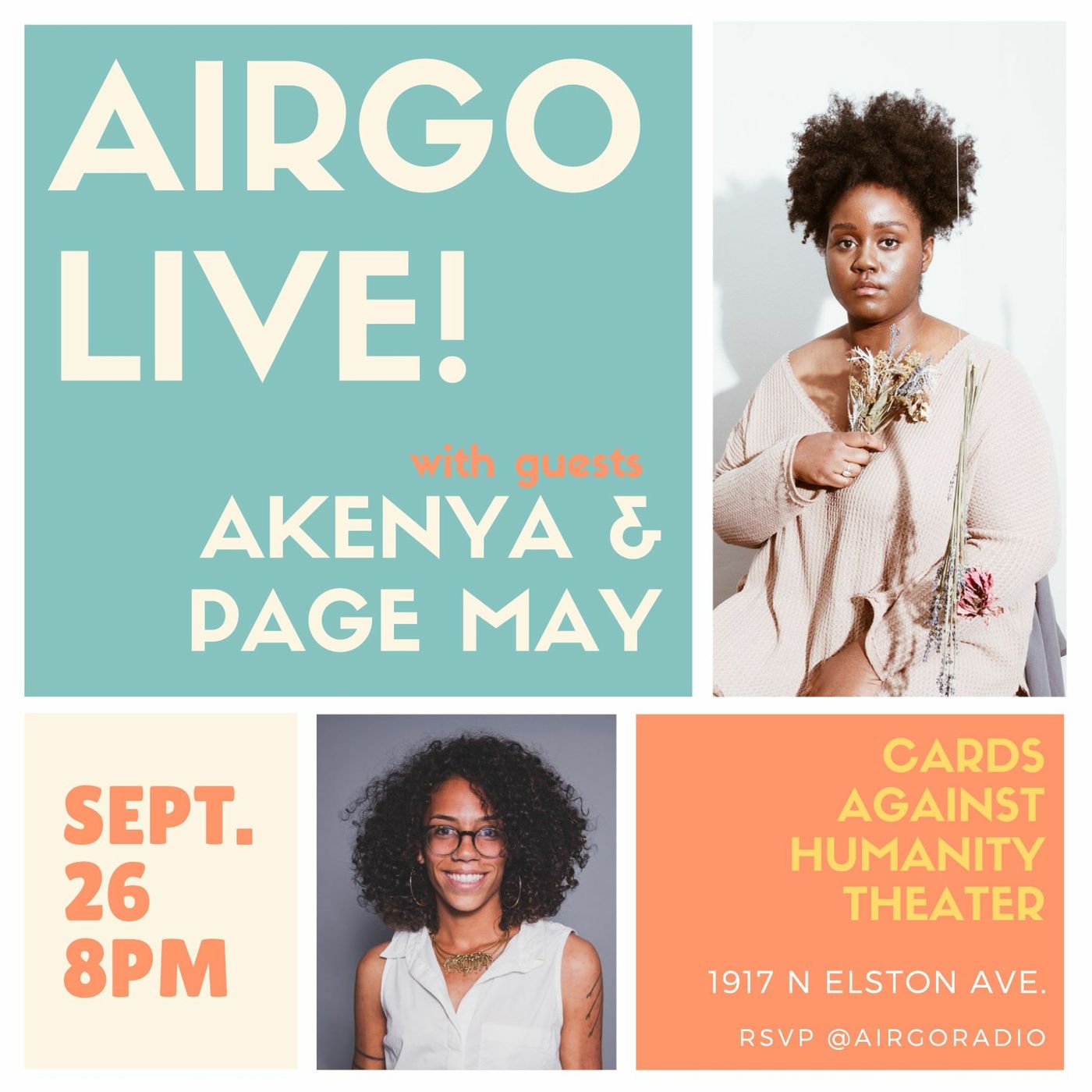 Come to AirGo Live w/ Akenya & Page May on Thursday 9/26! episode artwork