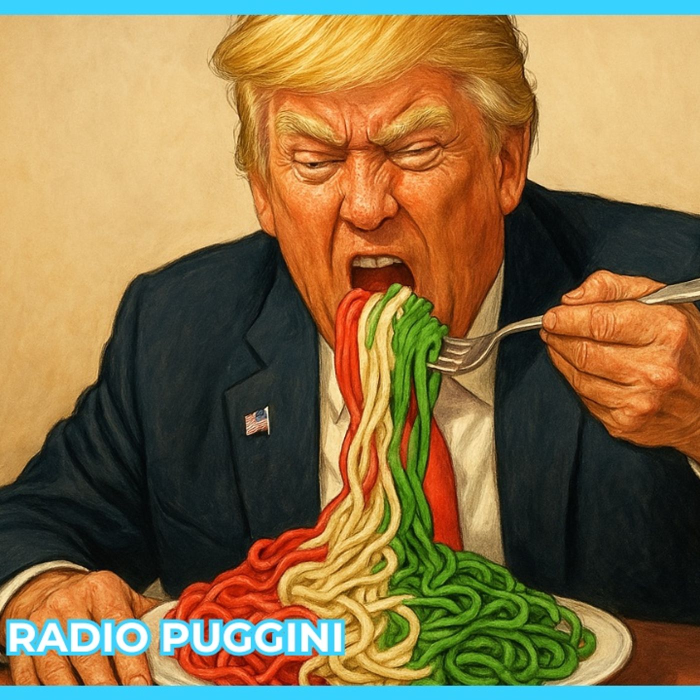 Il Monologo di Maurizio Crozza su Trump e i Dazi del 04.04.2025 Commento Radio Puggini episode artwork