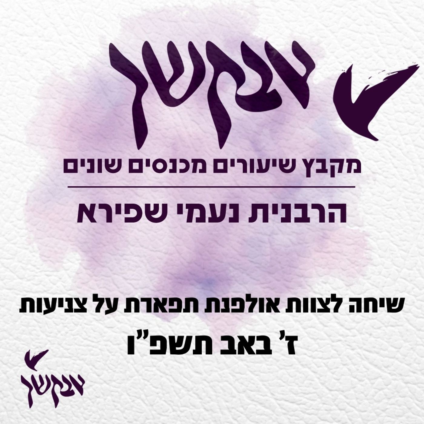 שיחה לצוות אולפנת תפארת על צניעות | ז’ באב תשפ”ו episode artwork