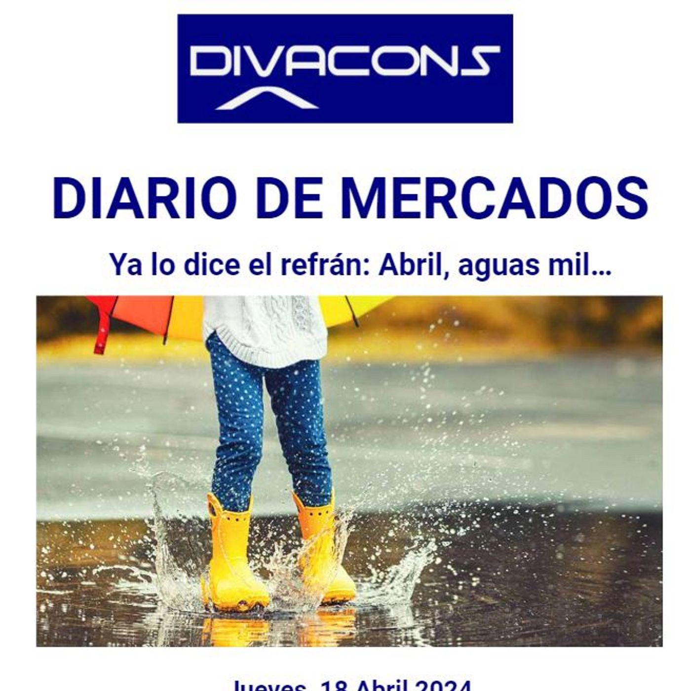 PODCAST en abierto DIARIO DE MERCADOS Jueves 18 Abril