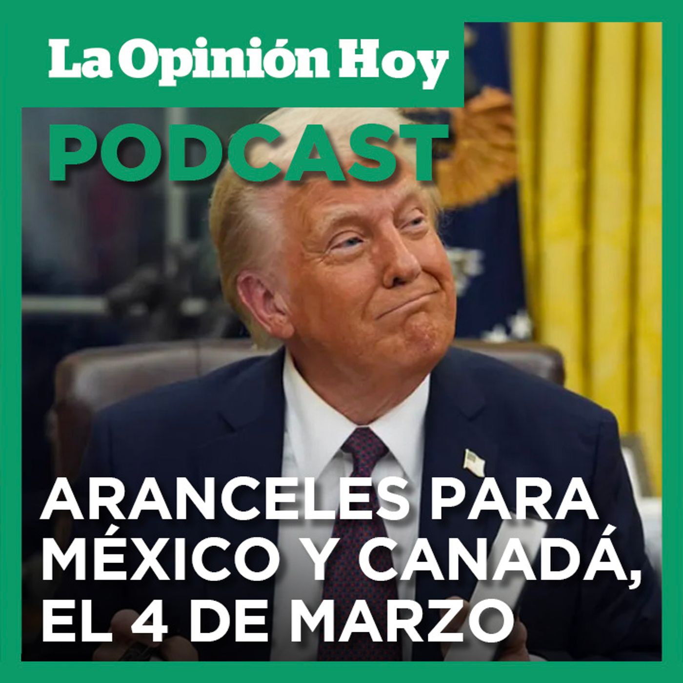 Trump afirma que los aranceles para México y Canadá sí entrarán en vigor el 4 de marzo.