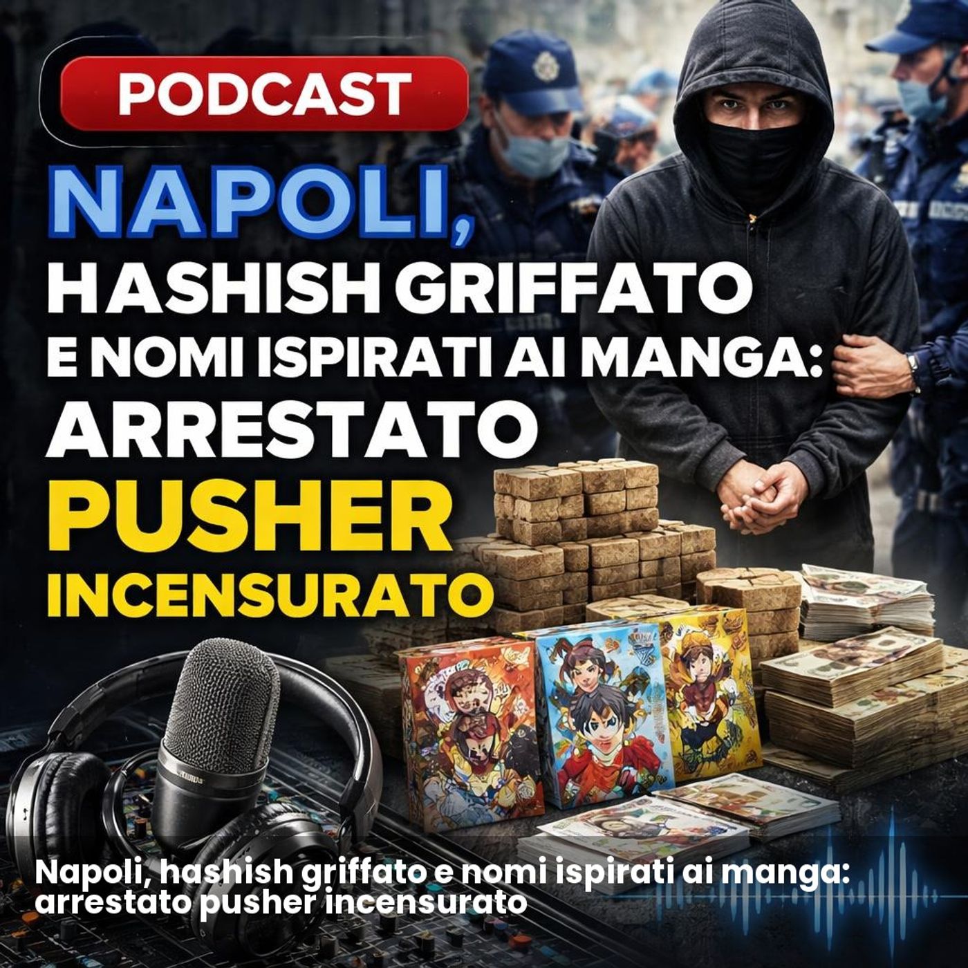 Napoli, hashish griffato e nomi ispirati ai manga: arrestato pusher incensurato episode artwork
