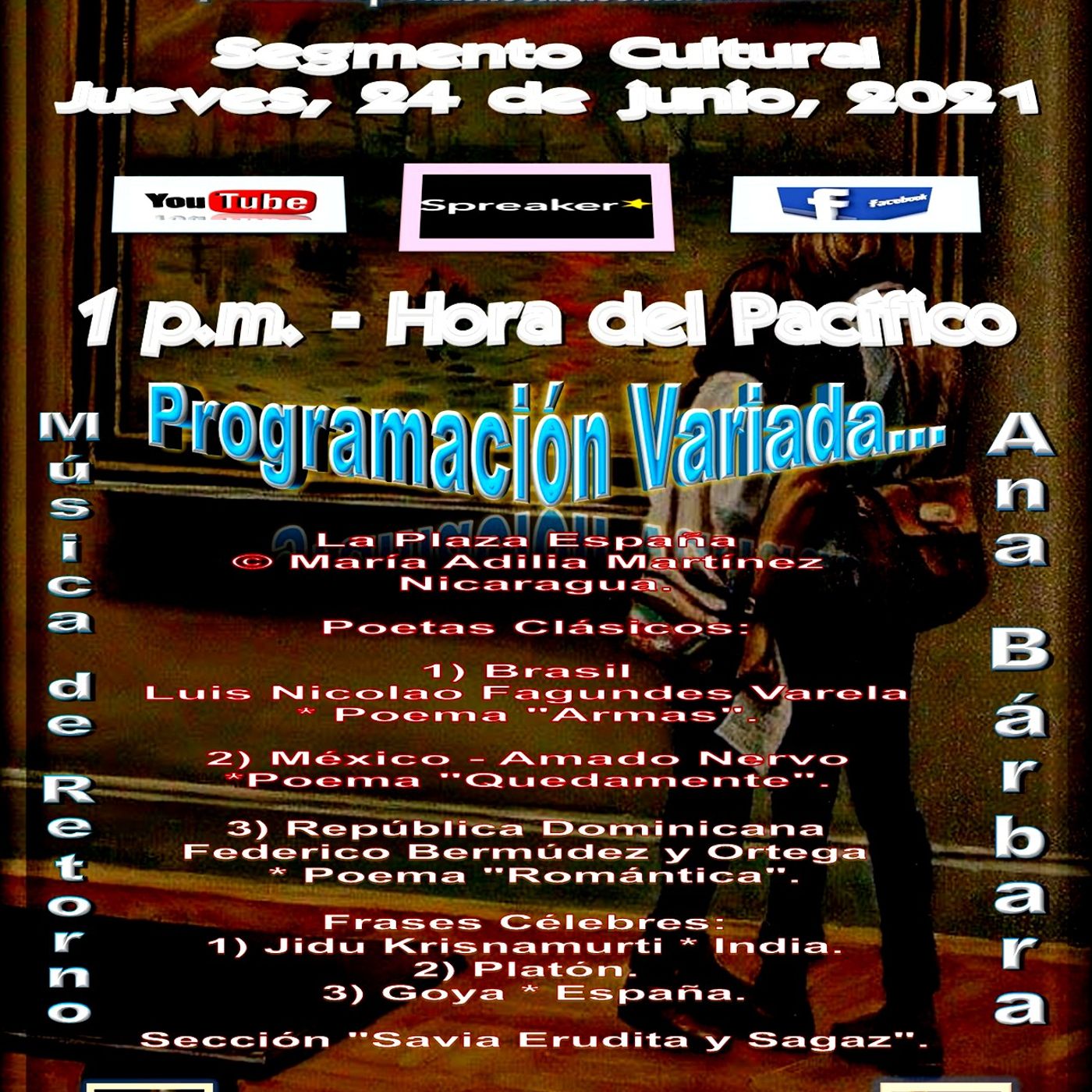 Programación Cultural y Literaria Variada + Canciones interpretadas por Ana Bárbara * México episode artwork