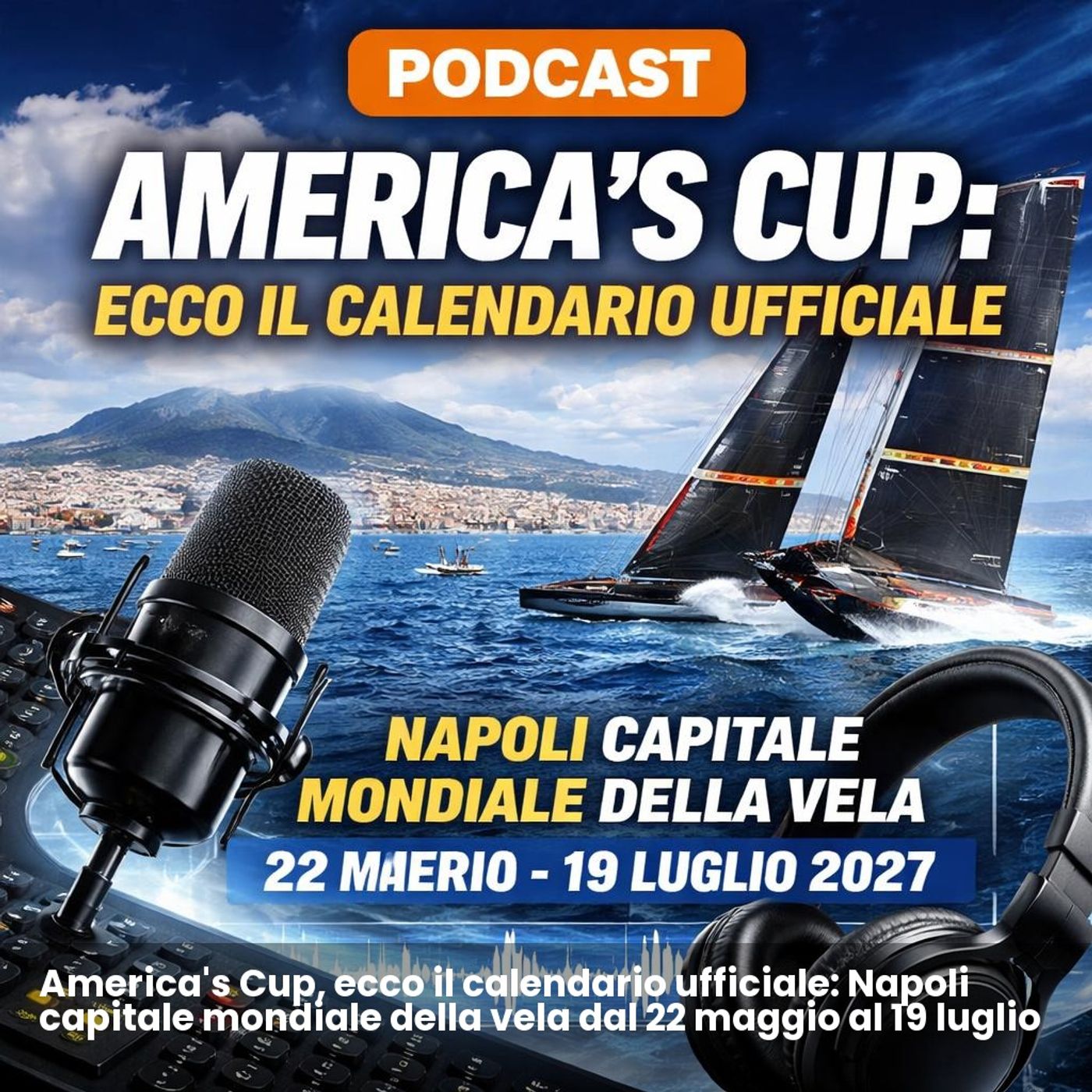 America's Cup, ecco il calendario ufficiale: Napoli capitale mondiale della vela dal 22 maggio al 19 luglio 2027 episode artwork