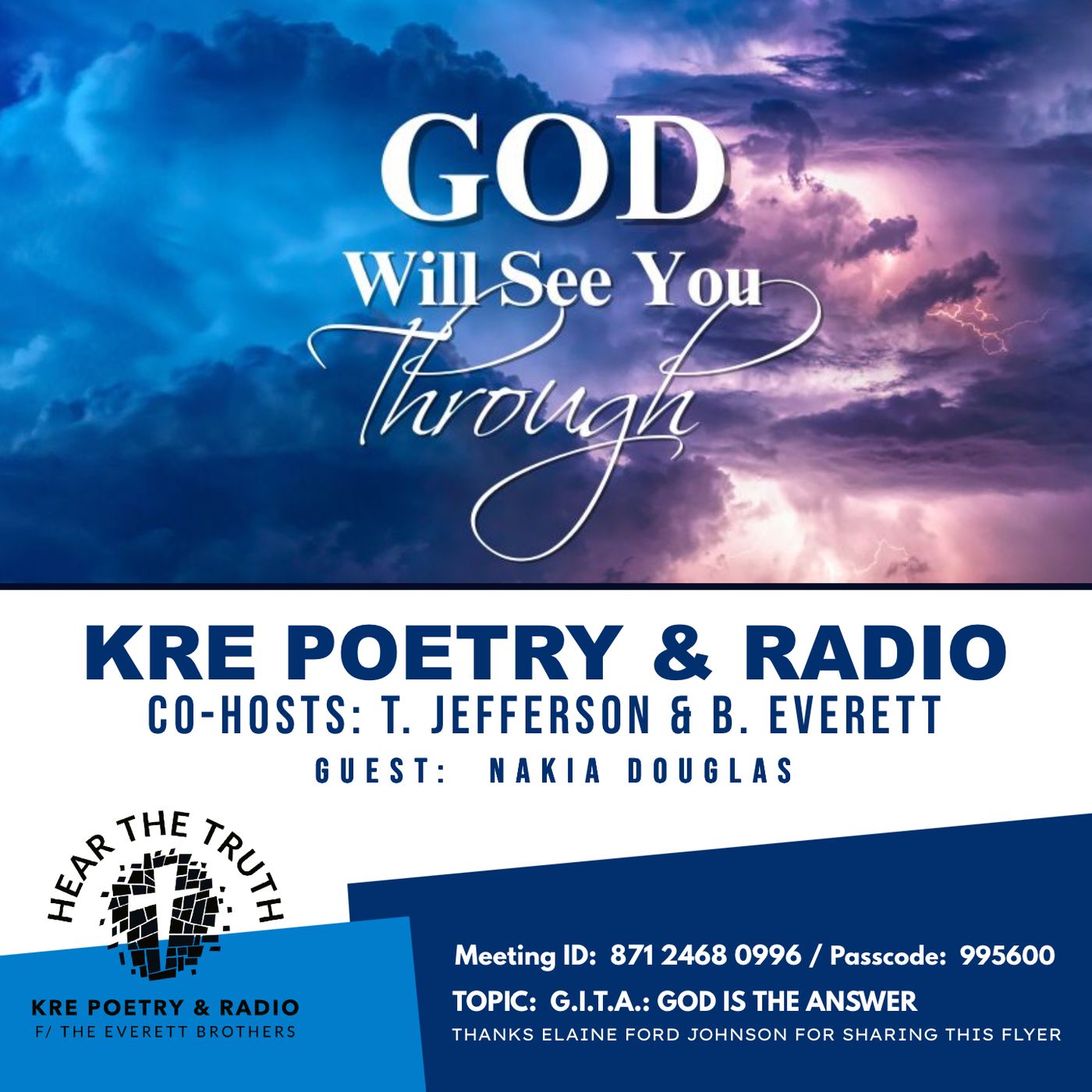 KRE POETRY AND RADIO - EP 131 - GUEST:  NAKIA DOUGLAS