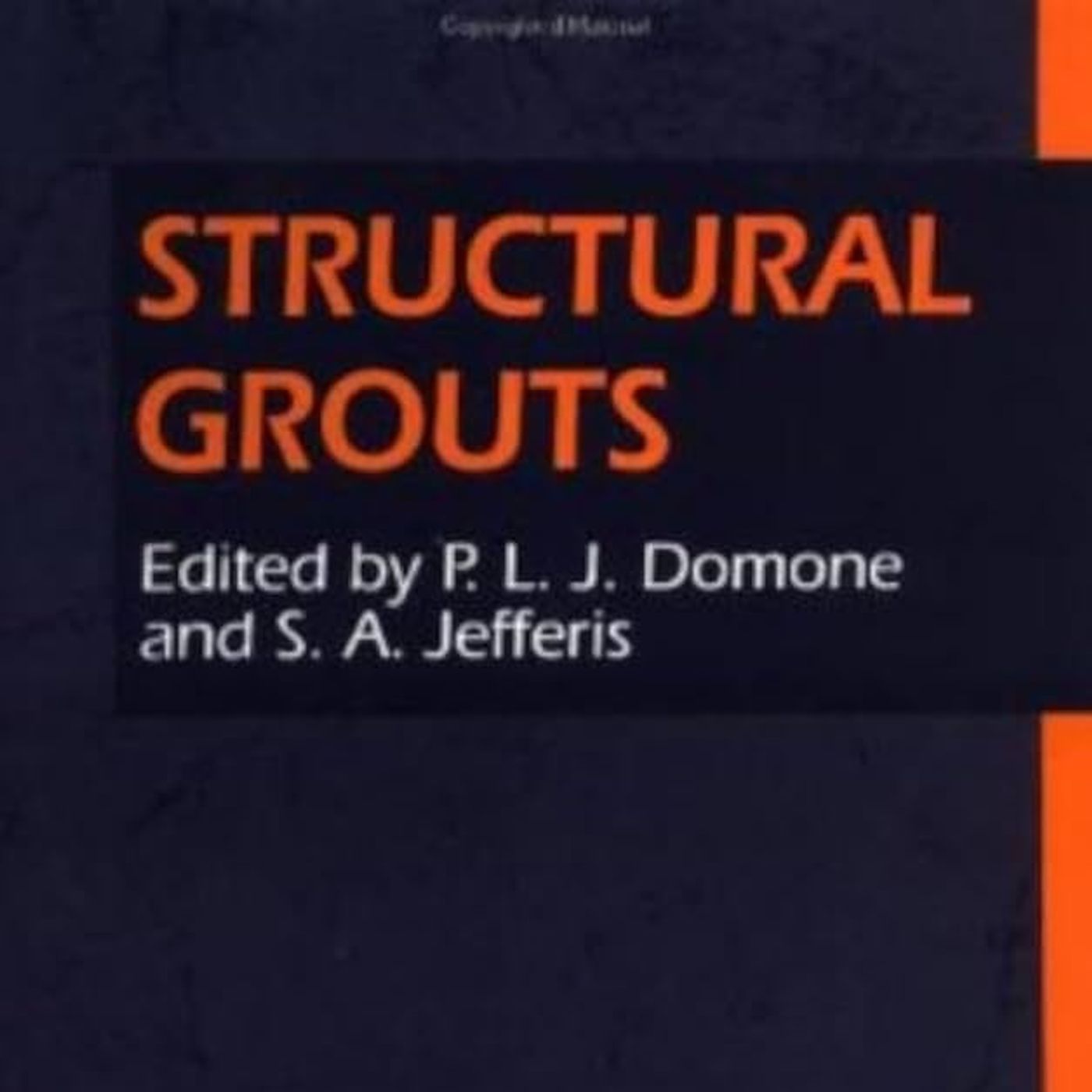 Structural Grouts