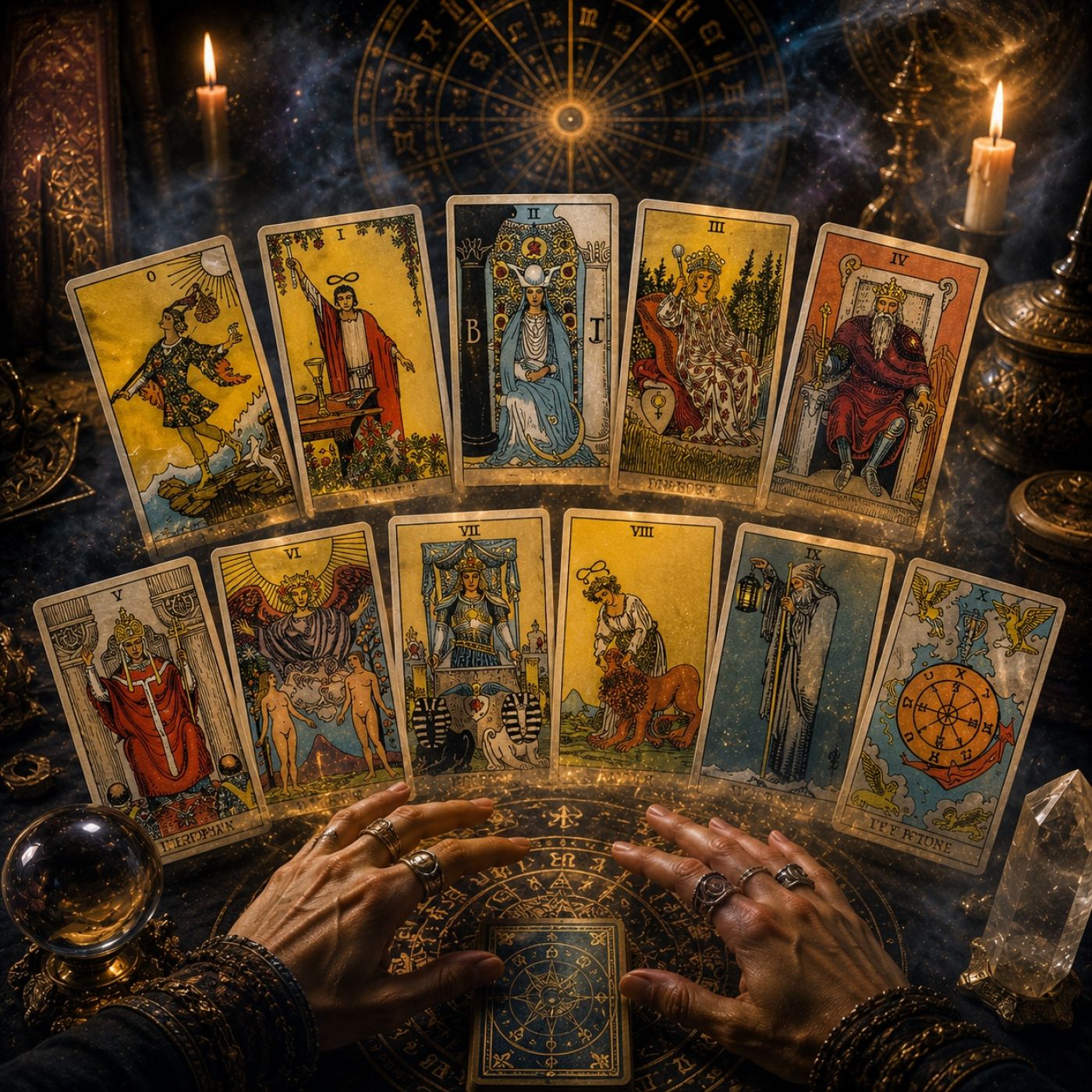 Voces del Misterio EXPRESS: Los 11 primeros Arcanos Mayores del Tarot y sus secretos ocultos (1ª. Parte) episode artwork