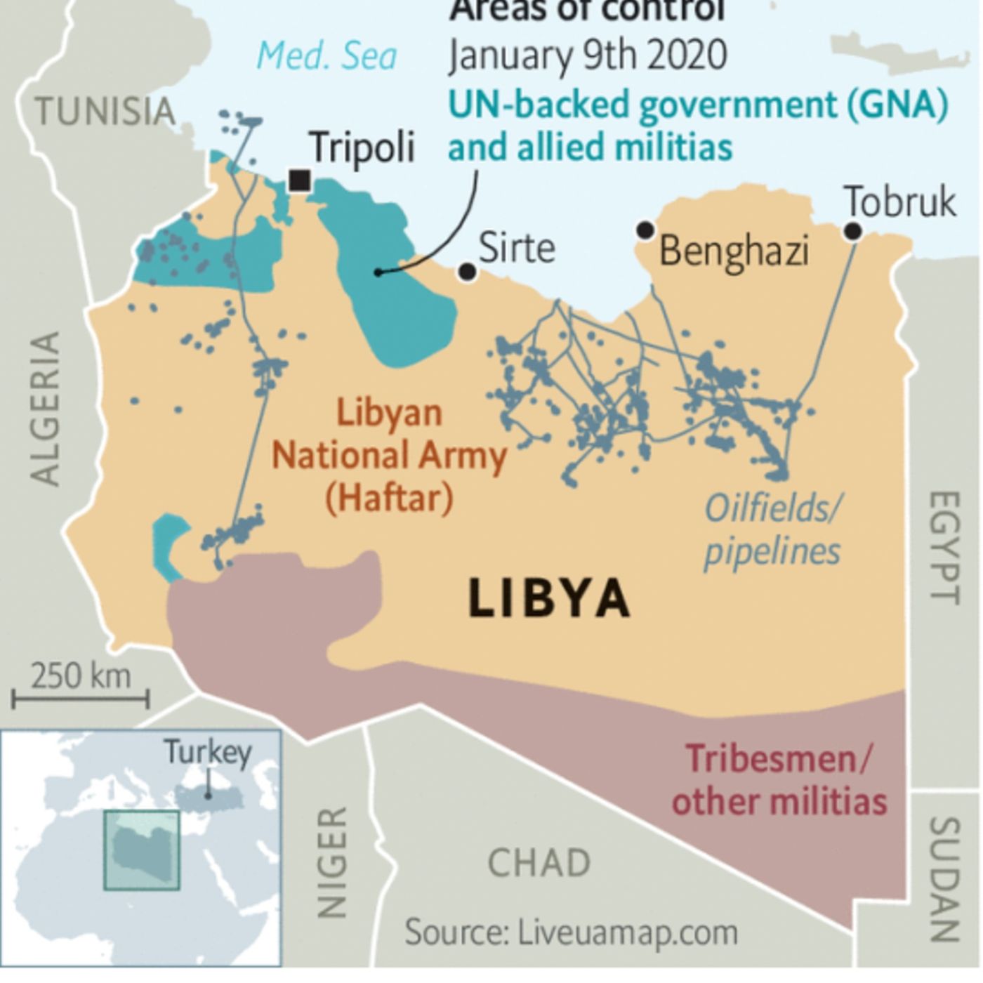 La Libia e gli attori interni e esterni (17gen2020)