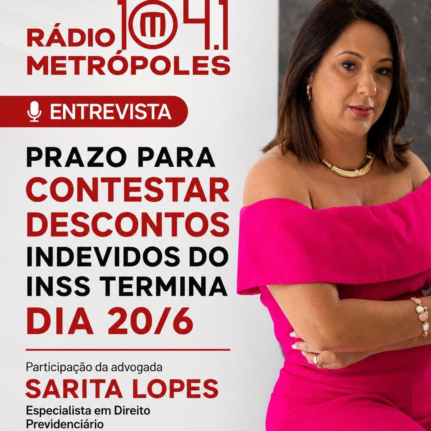RÁDIO METRÓPOLES: PRAZO PARA RECLAMAR DE DESCONTOS INDEVIDOS TERMINA DIA 20/6 episode artwork
