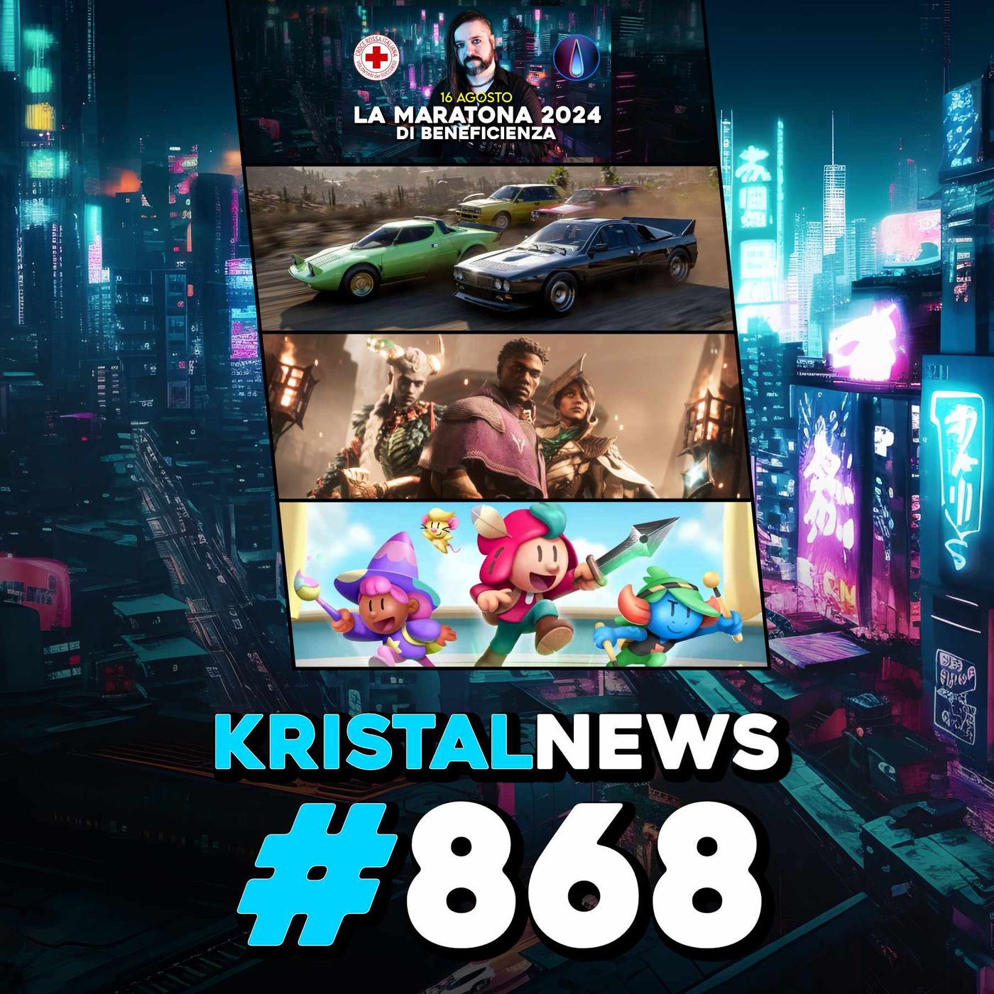 OGGI la MARATONA di BENEFICIENZA in LIVE! | ARRIVA la SECONDA ONDATA XBOX su PS? ▶ #KristalNews 868 episode artwork