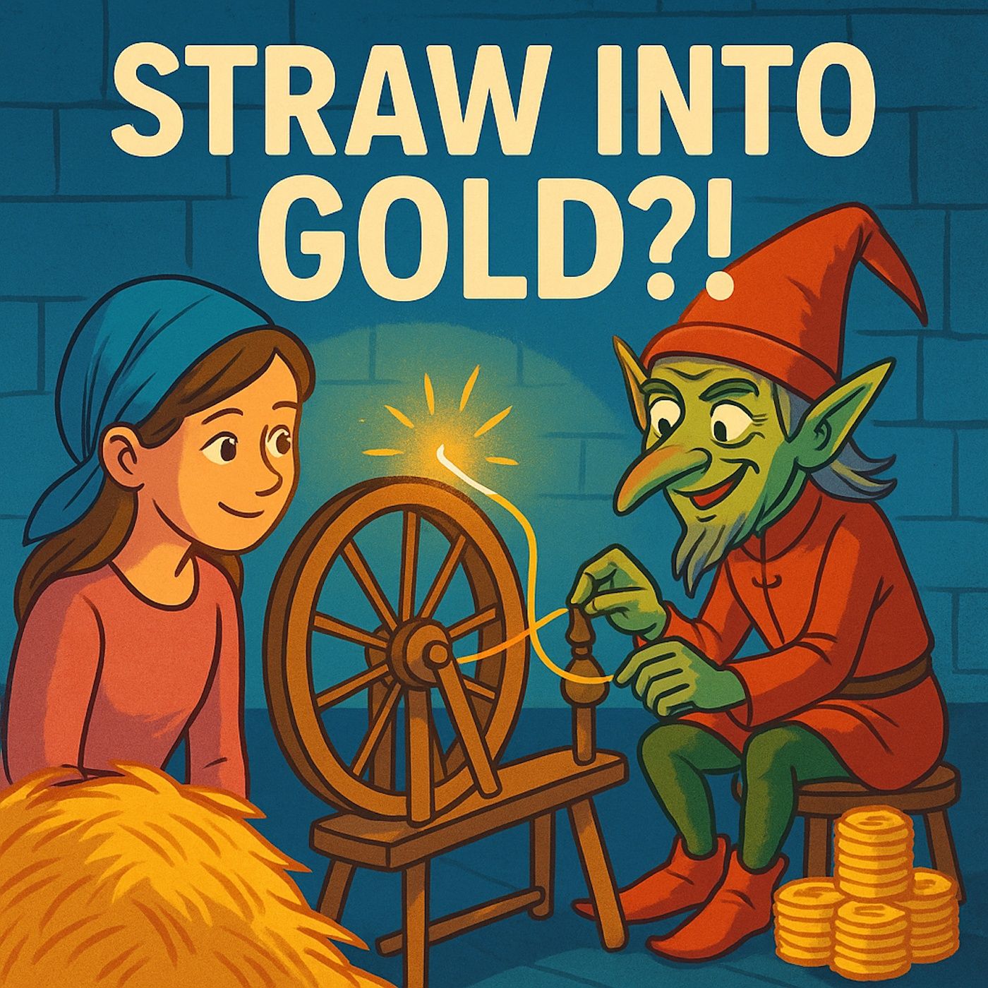 Imagine if your dad bragged to the King that you could spin straw into gold!