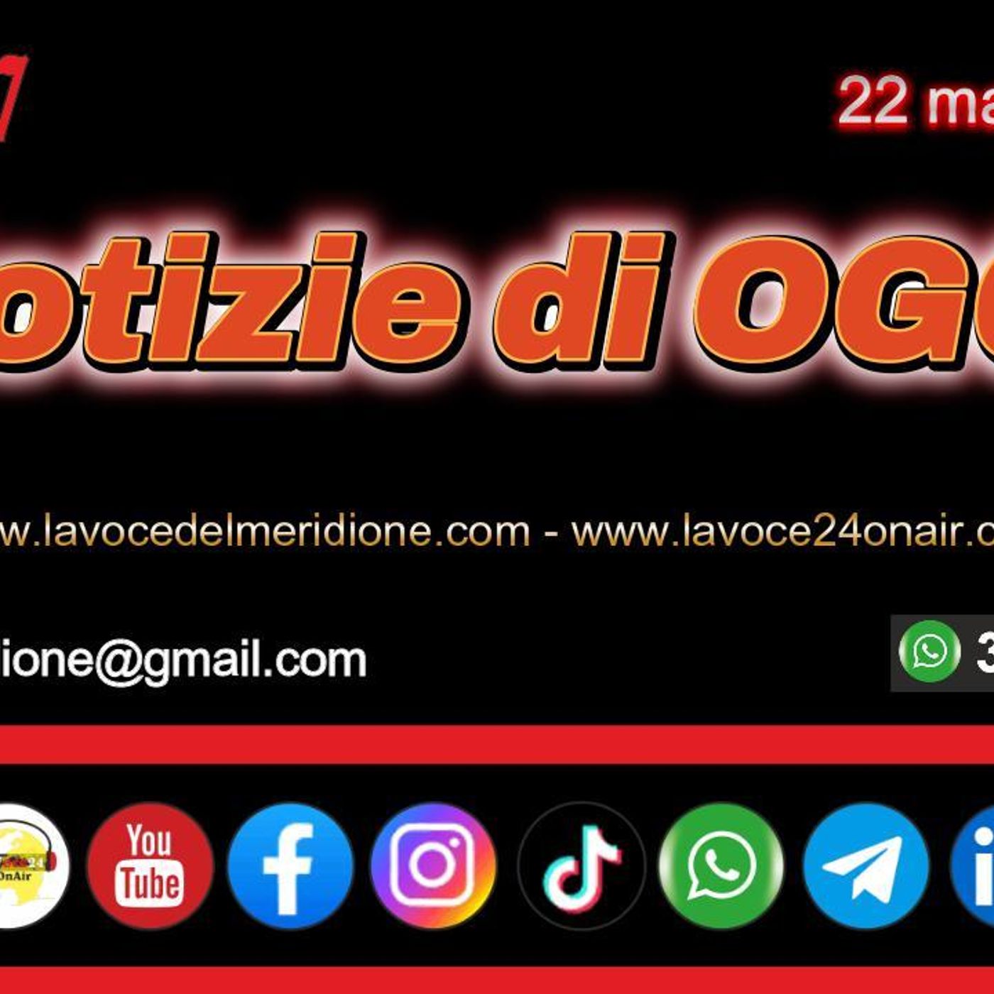 Anteprima FlashNews24 - Le Notizie di OGGI - 22 maggio 2026 - a cura di Francesco Sampogna episode artwork