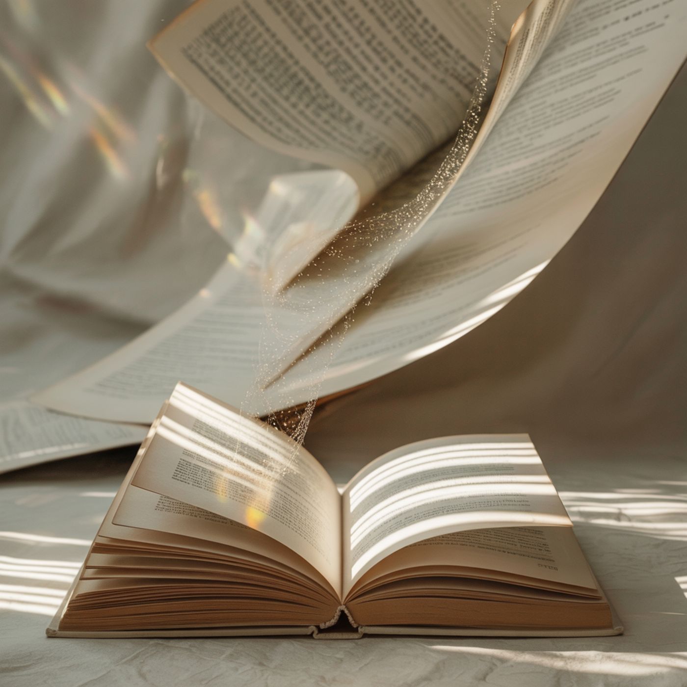 De fondo un libro