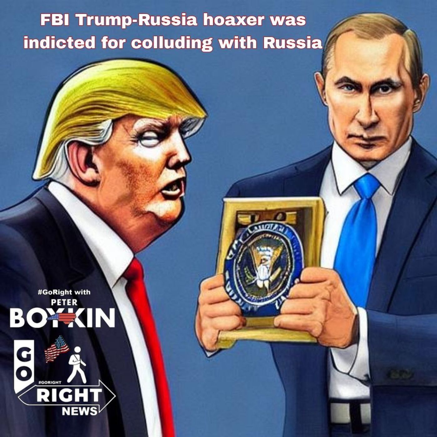 FBI Trump-Russia hoaxer was indicted for colluding with Russia #GoRight News with Peter Boykin