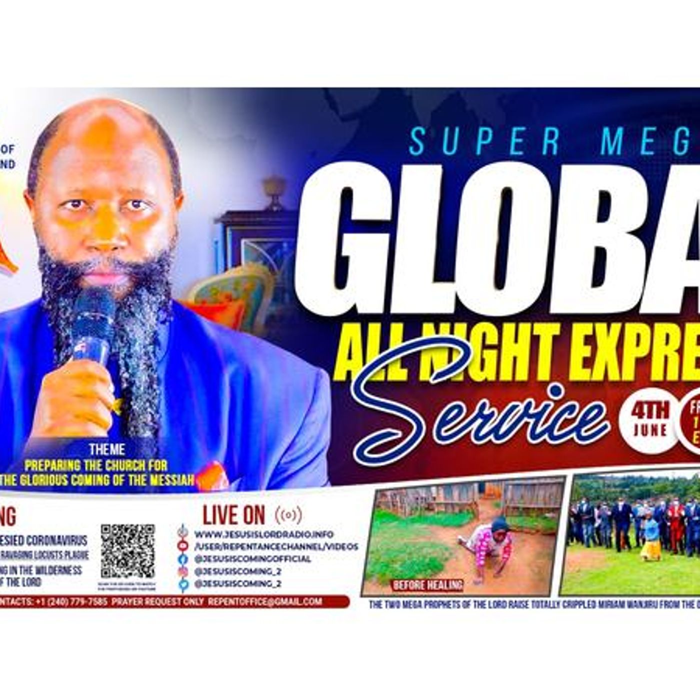 Friday Global Service | June 4th, 2021, REALITY ABOUT HELL, THE 2 MEGA PROPHETS