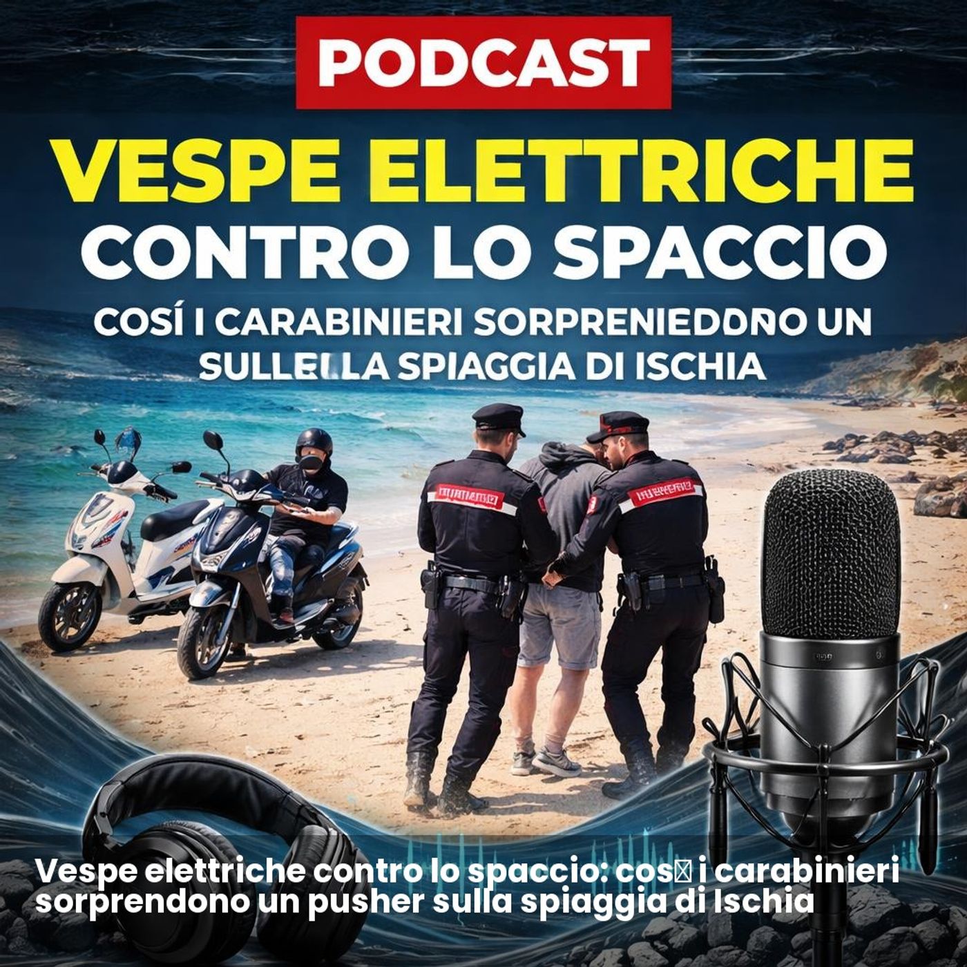 Vespe elettriche contro lo spaccio: così i carabinieri sorprendono un pusher sulla spiaggia di Ischia episode artwork
