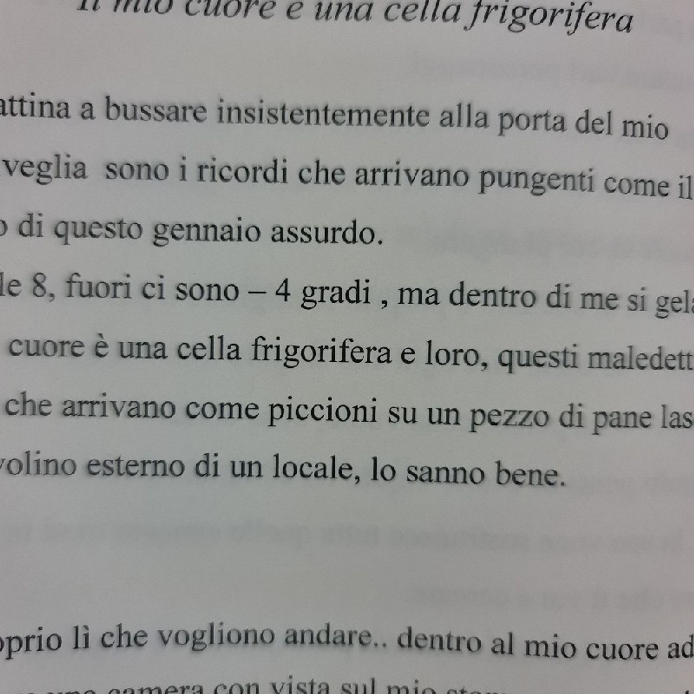 Cronache di un\'assenza