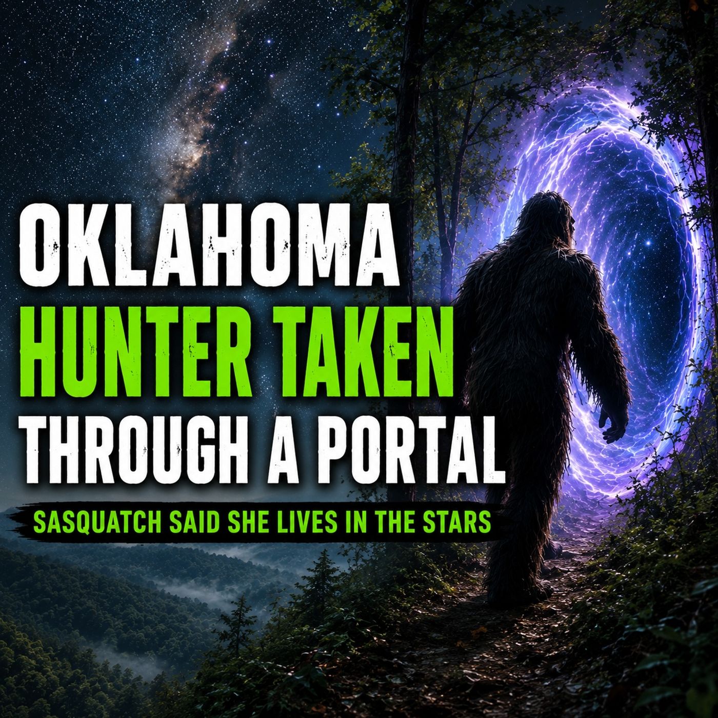 OKLAHOMA HUNTER DESCRIBES A BIGFOOT FAMILY | THEY TOOK ME THROUGH A PORTAL AND COMMUNICATED WITH ME
