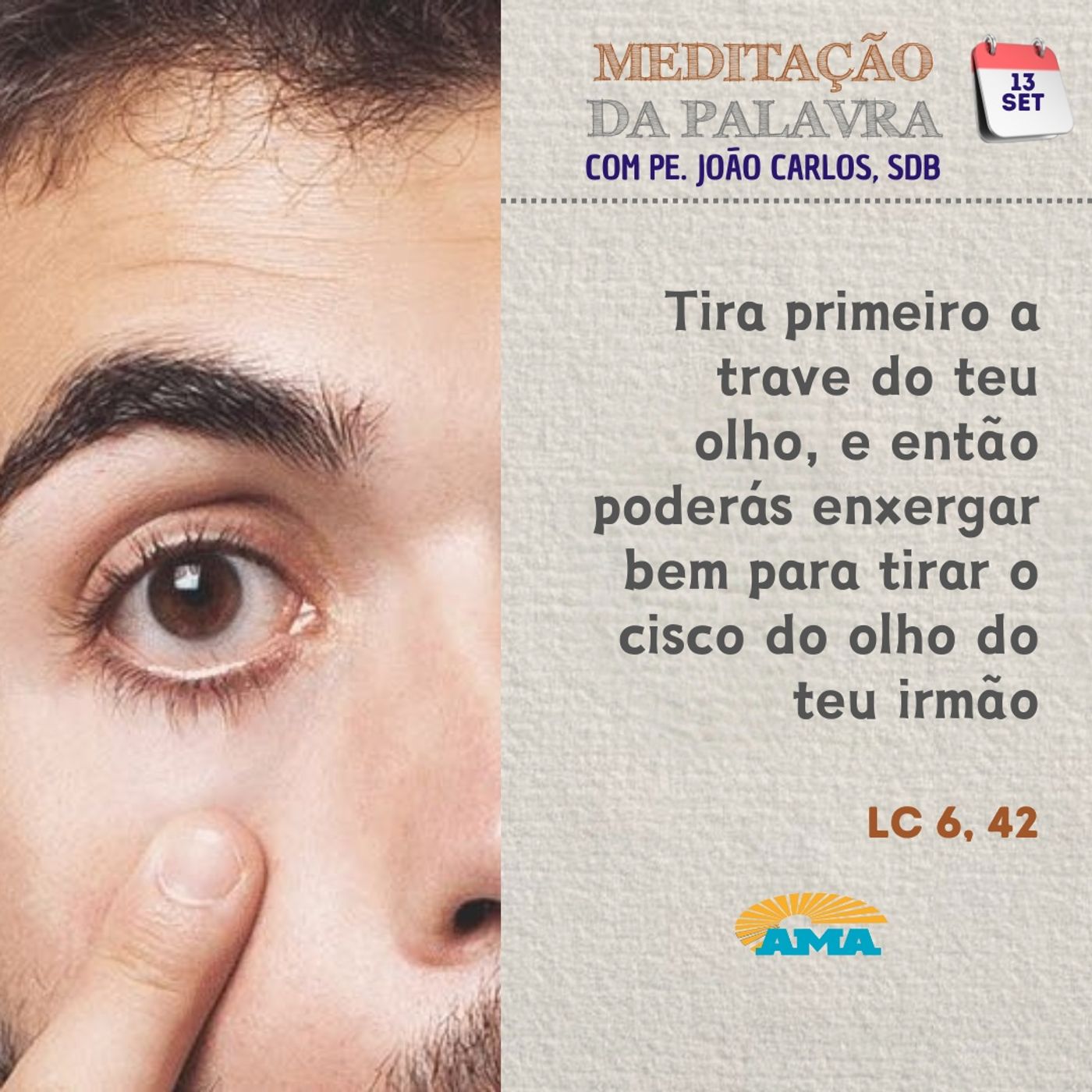 13 de setembro de 2024 - Meditação da Palavra do Senhor