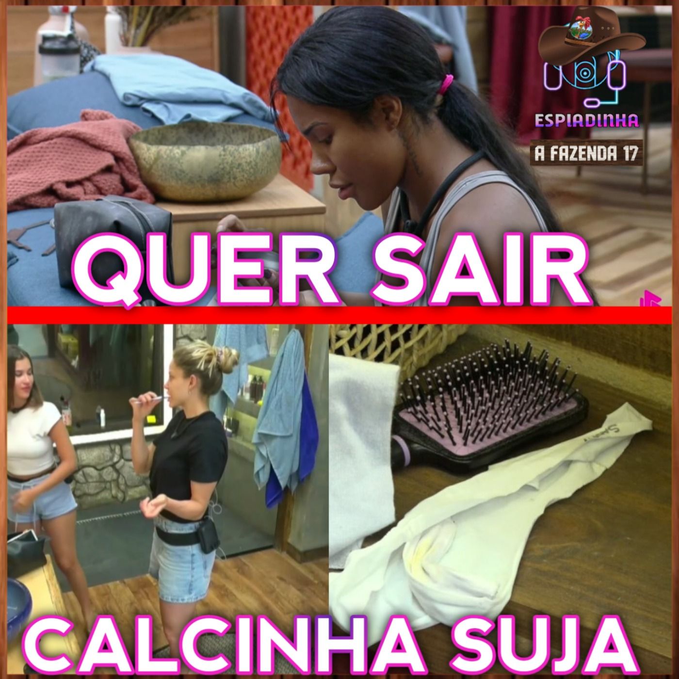 CALCINHA SUJA da Saory virou piada + Carol quer SAIR da Fazenda | A Fazenda 17