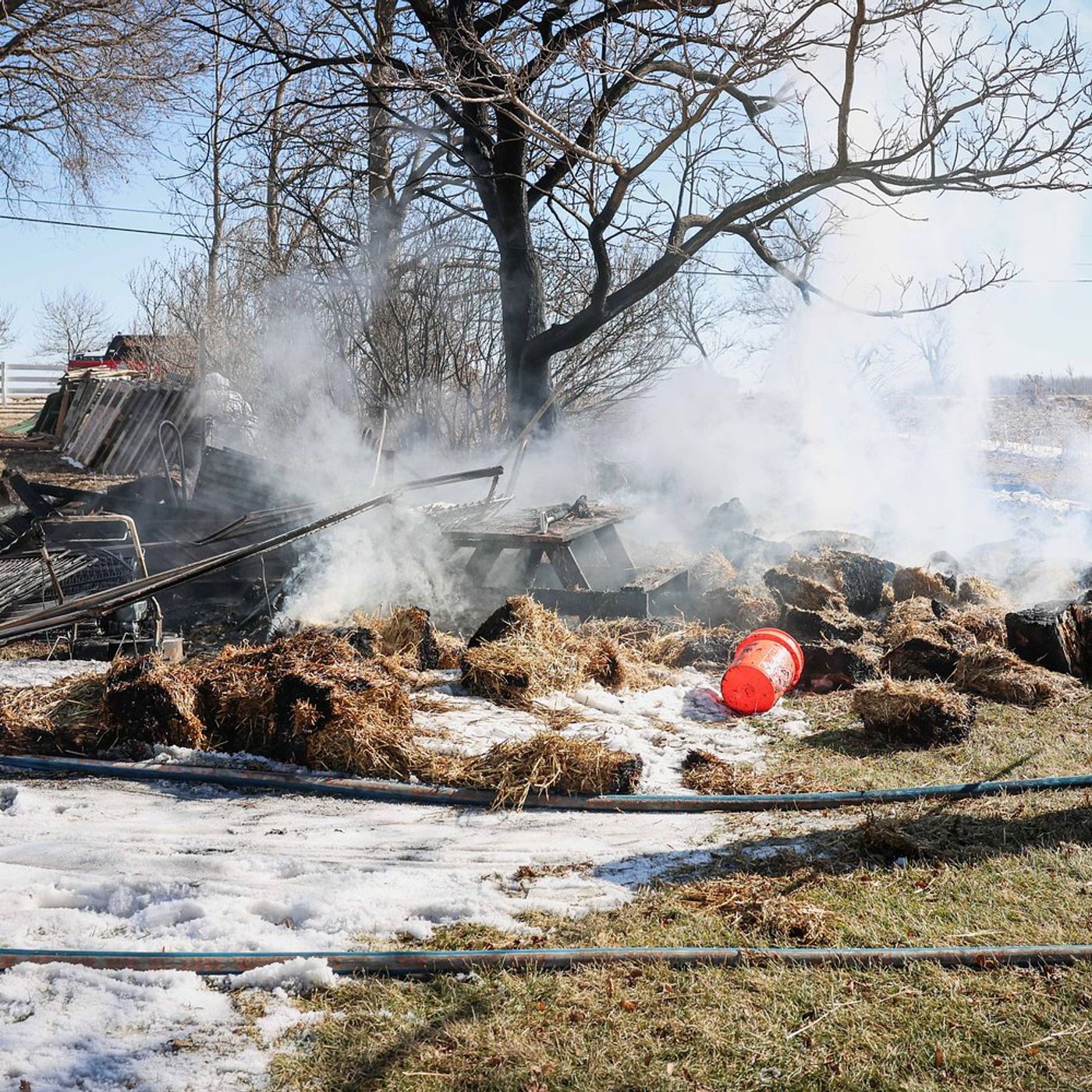 Brush fire spreads, destroys shed in Huntley episode artwork