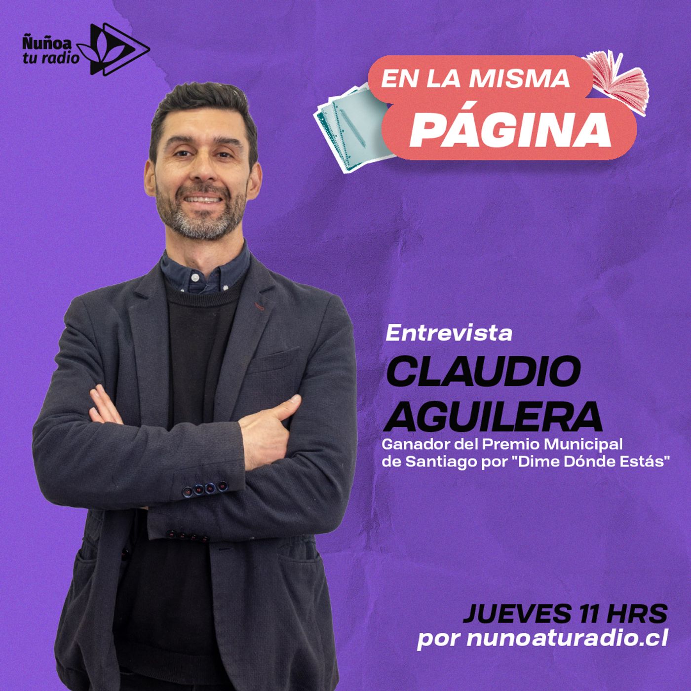 Ganador doble del Municipal de Literatura: Claudio Aguilera, autor y editor episode artwork