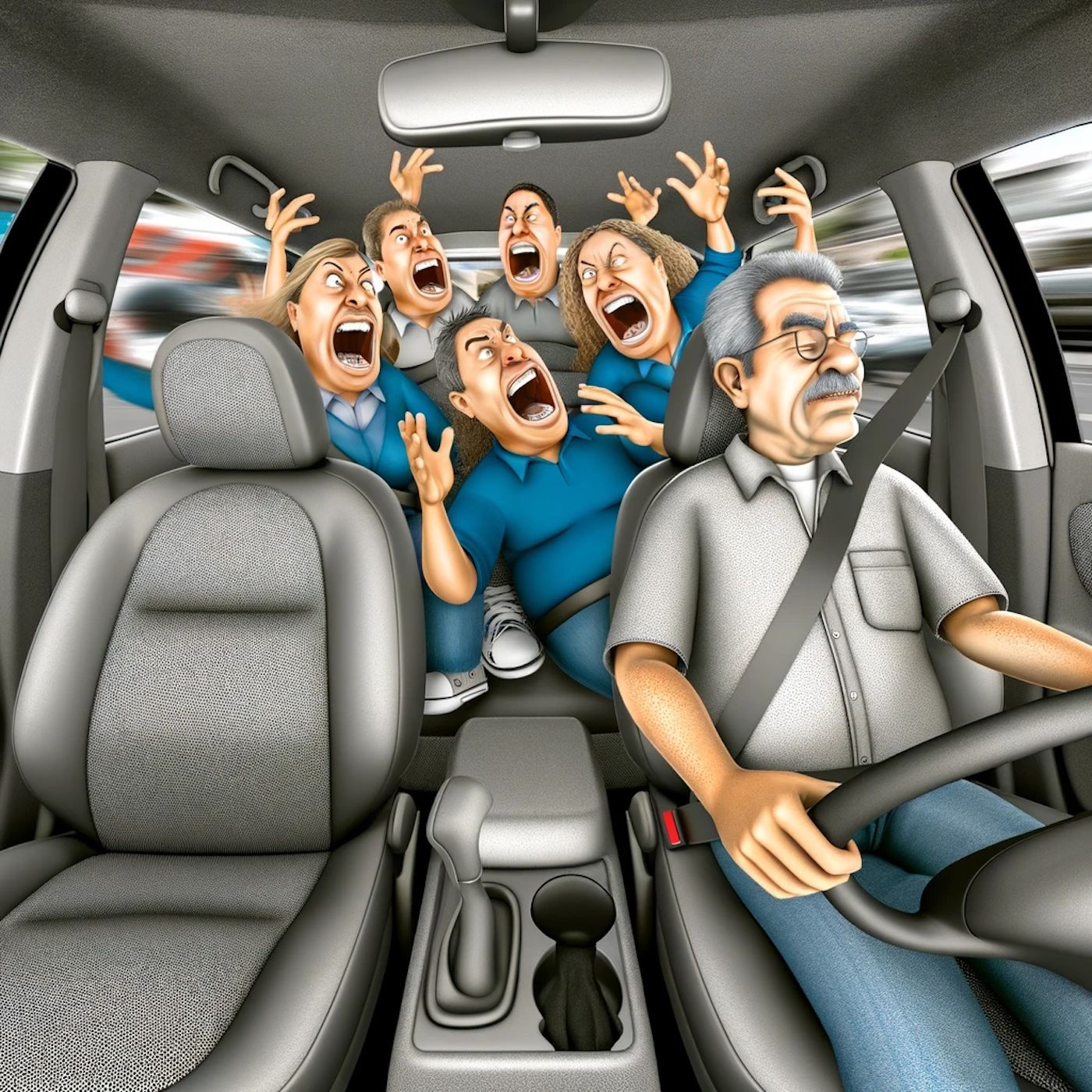 "When I die, I want to go peacefully like my grandfather did, in his sleep. Not screaming and yelling like the passengers in his car." episode artwork