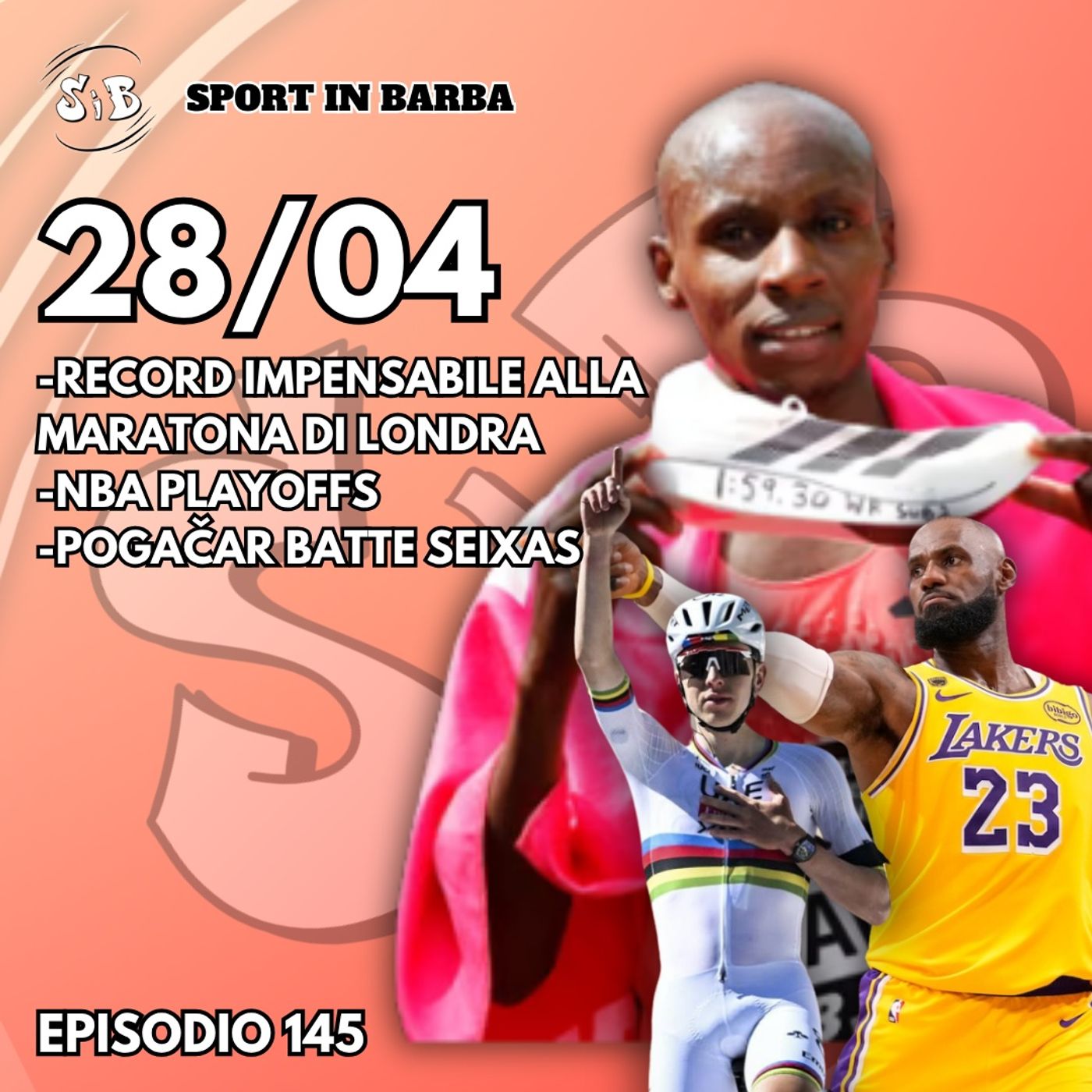 Episodio 145: MARATONA DA RECORD impensabile, POGACAR batte Seixas a Liegi, NBA Playoffs episode artwork