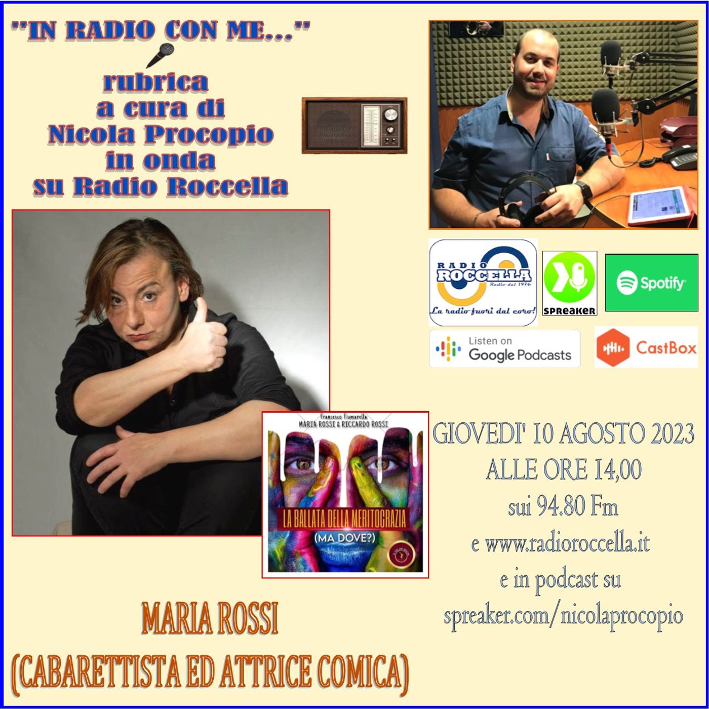 In Radio con me - Intervista a Maria Rossi 10-08-2023 episode artwork