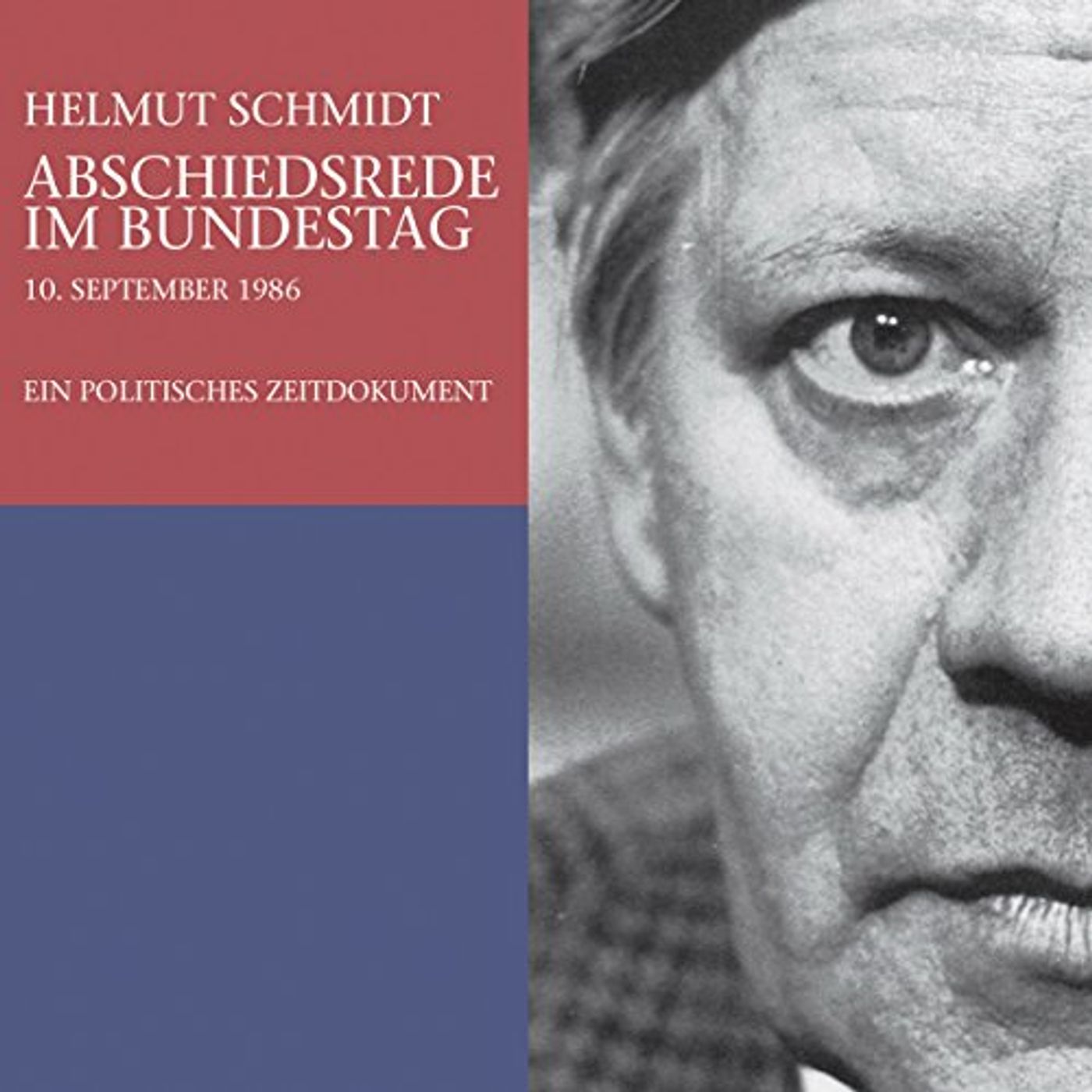 Abschiedsrede im Bundestag. Ein politisches Zeitdokument Hörbuch von Helmut Schmidt episode artwork