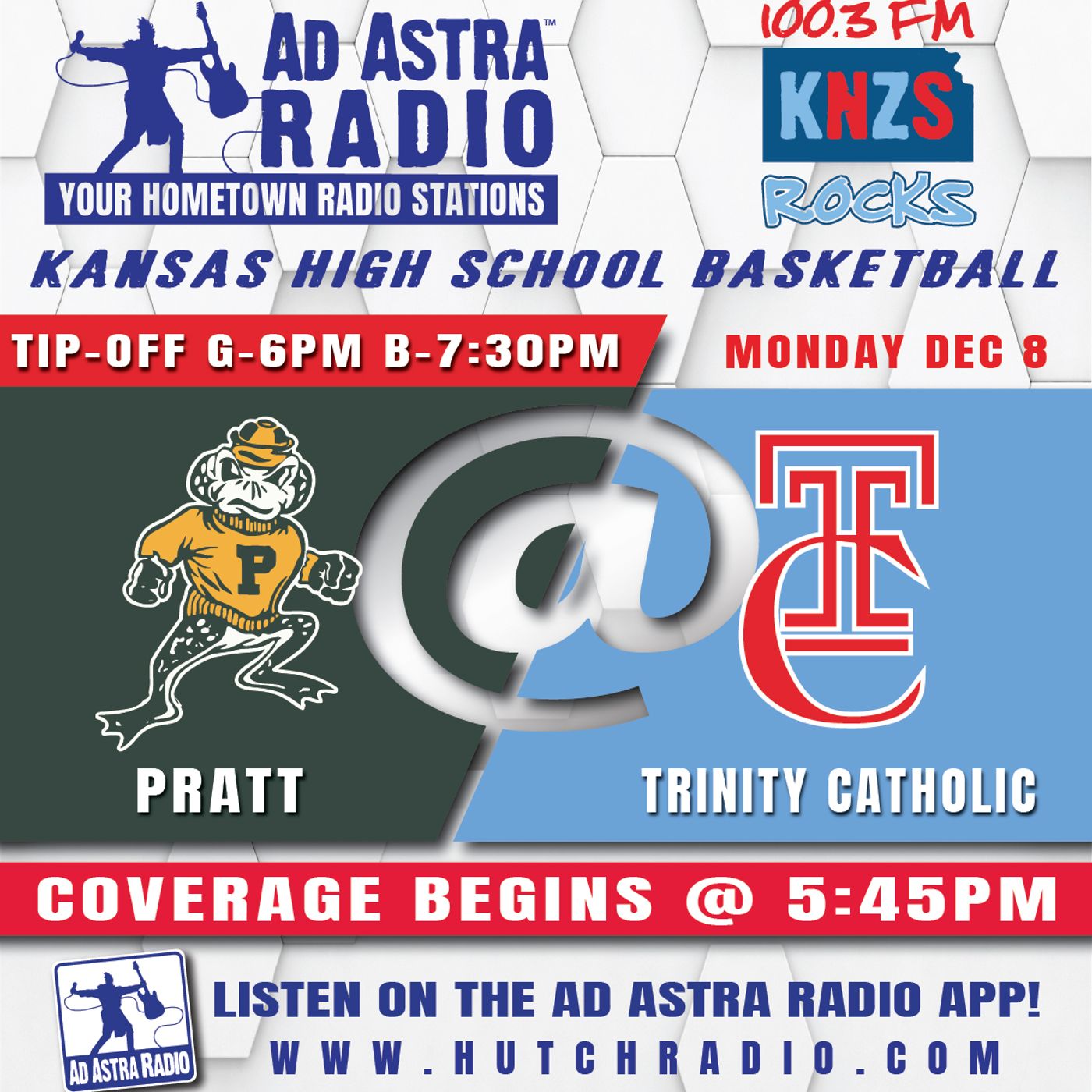 Pratt Greenbacks at Hutch Trinity Catholic Celtics High School Basketball (Cheney Cardinal Classic-December 8, 2025) episode artwork
