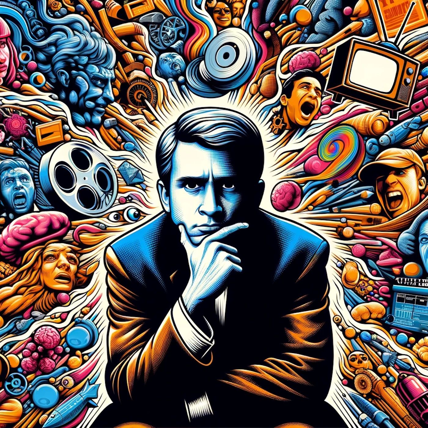 "I always wondered why nobody did it before me. I mean, all those comic books, movies, TV shows..." episode artwork