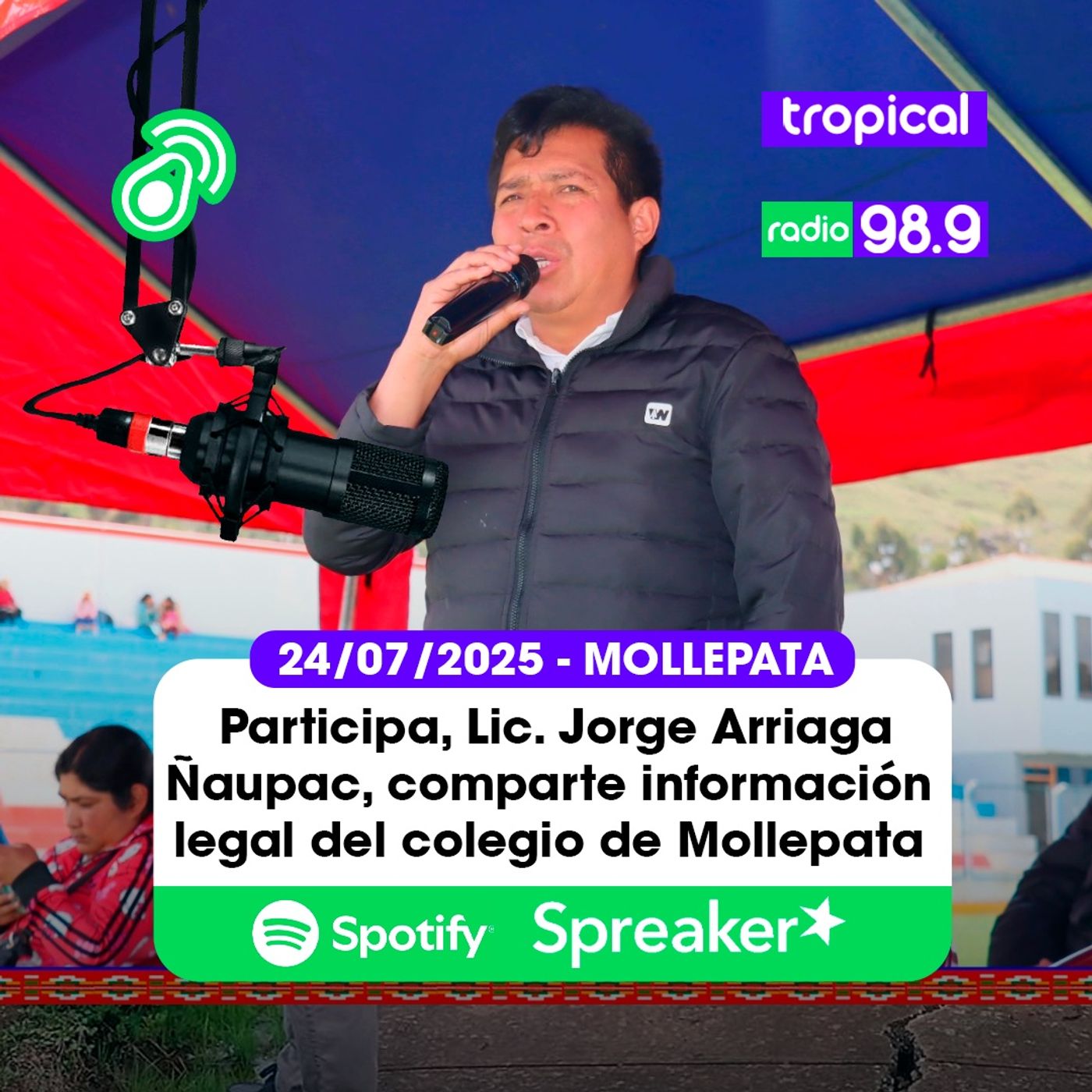 📻🥸 Participa, Lic. Jorge Arriaga Ñaupac, gerente municipal de la municipalidad distrital de Mollepata 24/07/2025 episode artwork