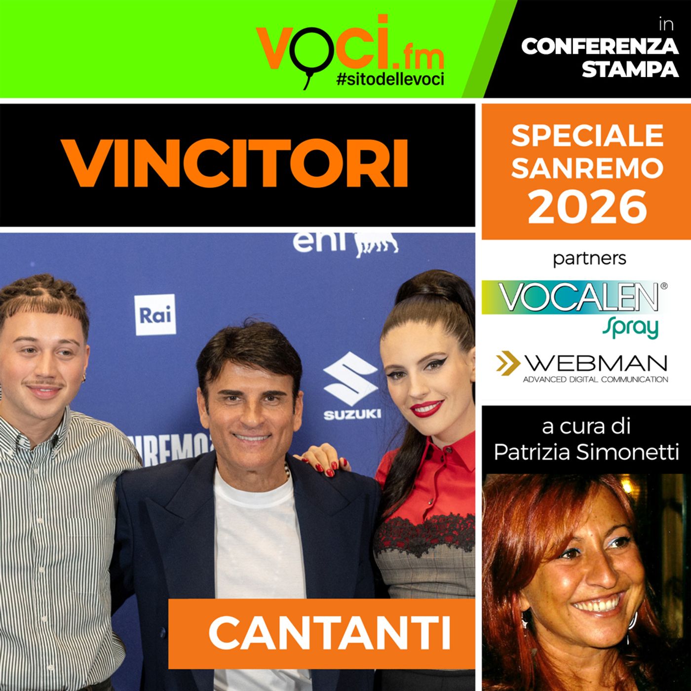 SANREMO 2026: conferenza stampa con tutti i vincitori - clicca PLAY e ascolta