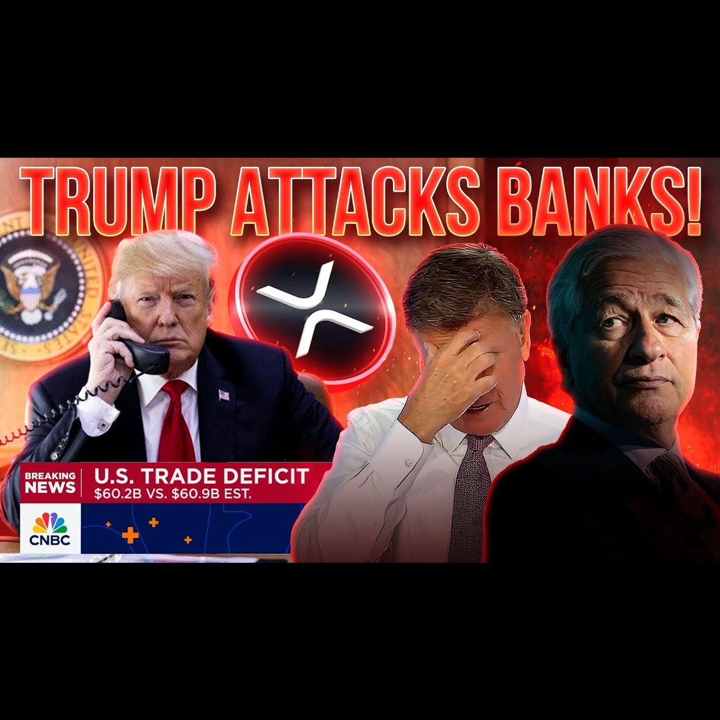 Trump Unleashes on Banks!🔥CNBC Call Crashes Market📉