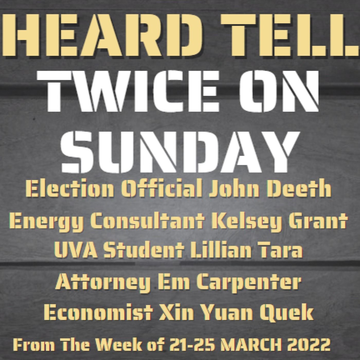 Twice On Sunday: Reviewing the Week of 21-25 March, 2022
