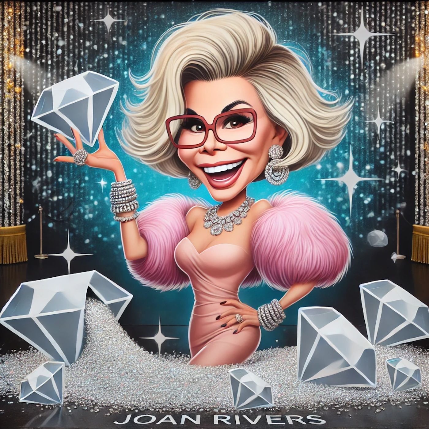 "I don’t exercise. If God had wanted me to bend over, he would have put diamonds on the floor." episode artwork