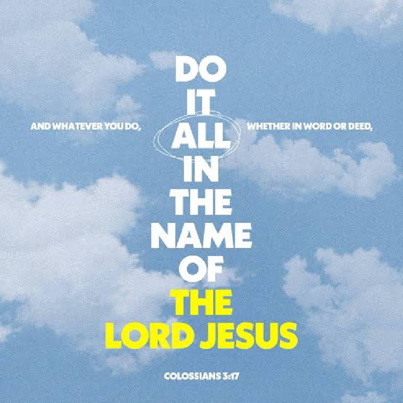 THEME: DO ALL IN JESUS NAME. episode artwork