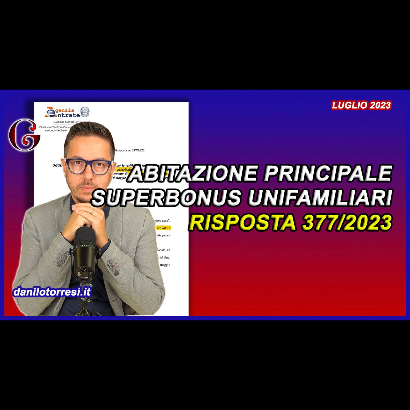 Abitazione principale quando? SUPERBONUS 90 unifamiliari ultime notizie 2023: Risposta 377/2023 episode artwork