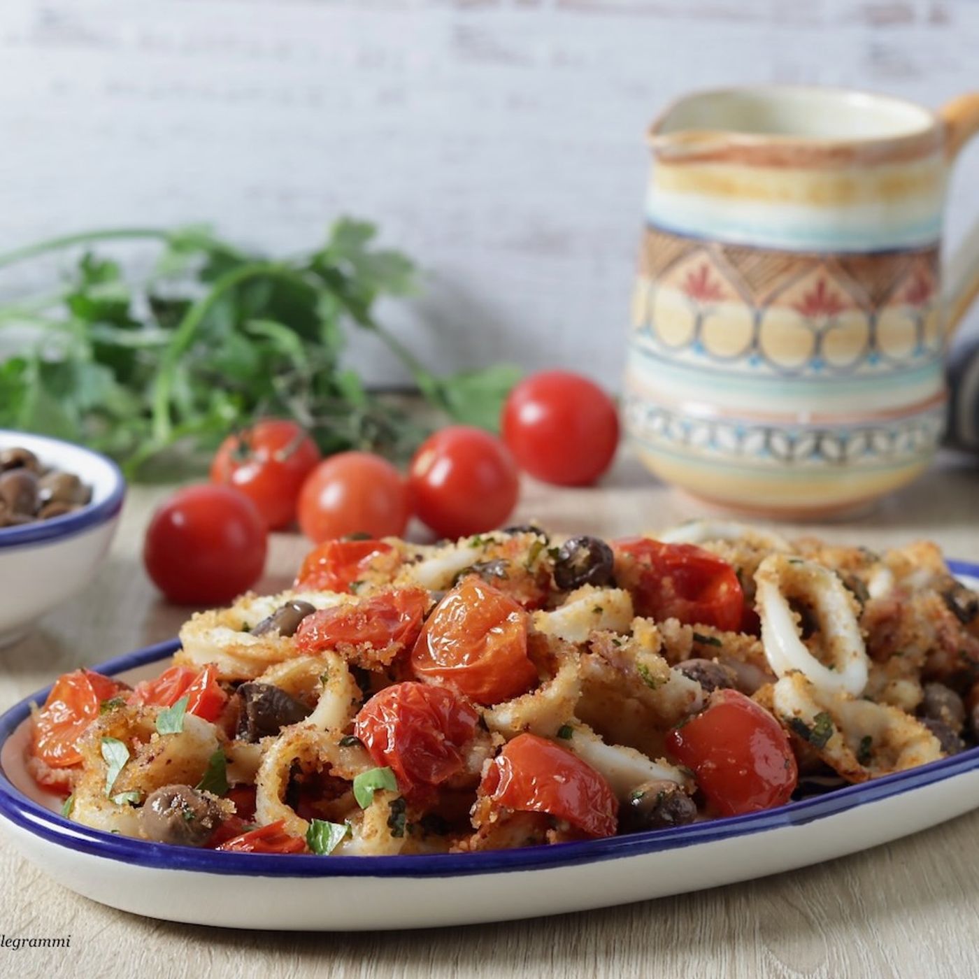 Calamari gratinati velocissimi con pomodorini e olive, in friggitrice ad aria o forno episode artwork