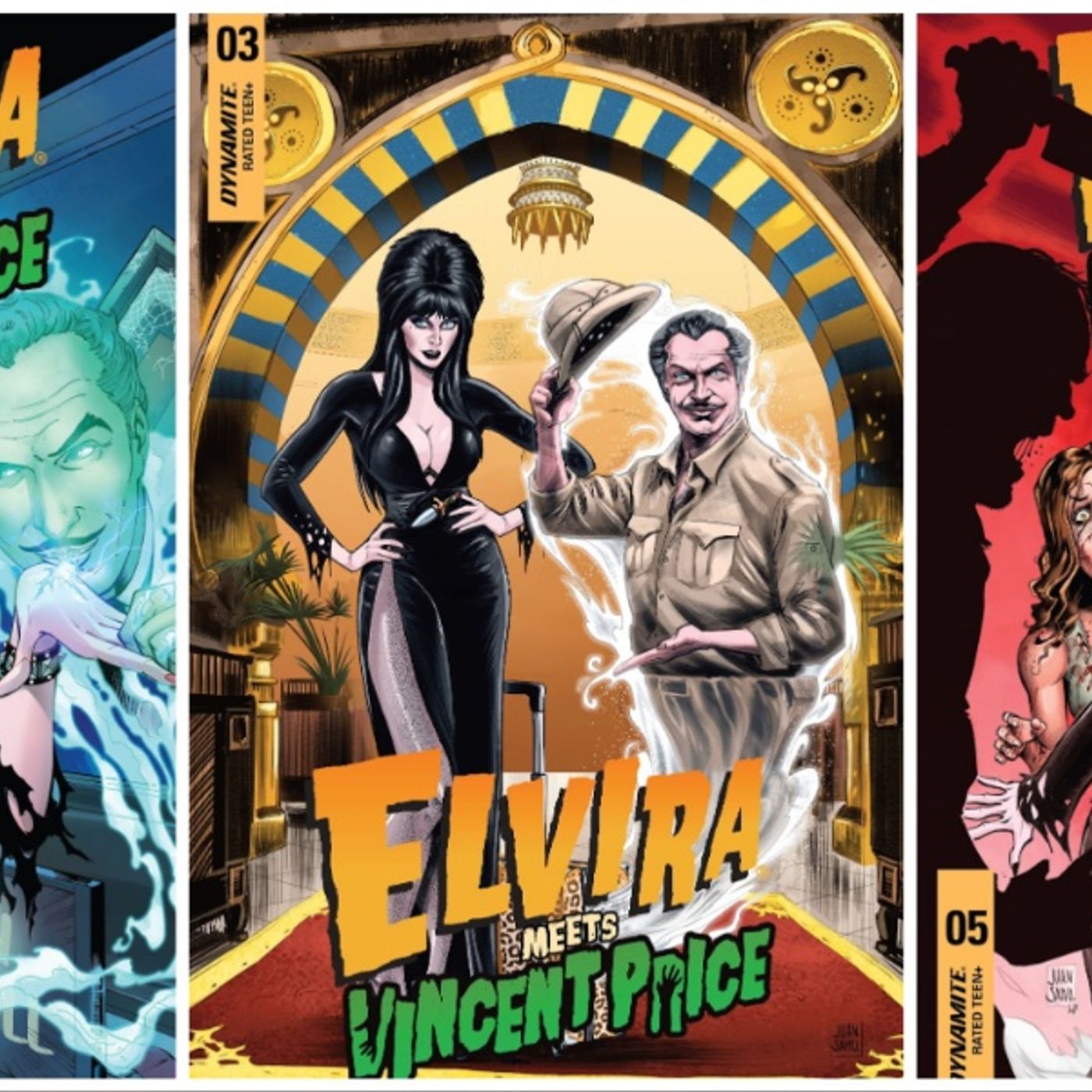 Source Material #351 - Elvira Meets Vincent Price (Dynamite, 2021)