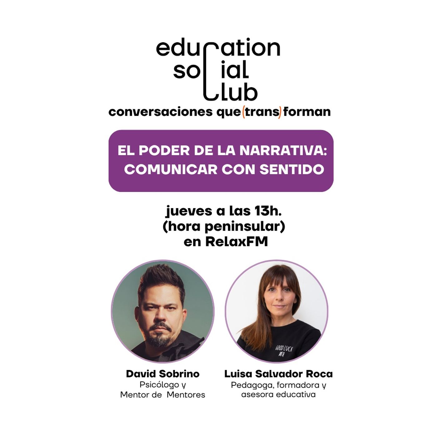 Portada de Education Social Club con Luisa Salvador
