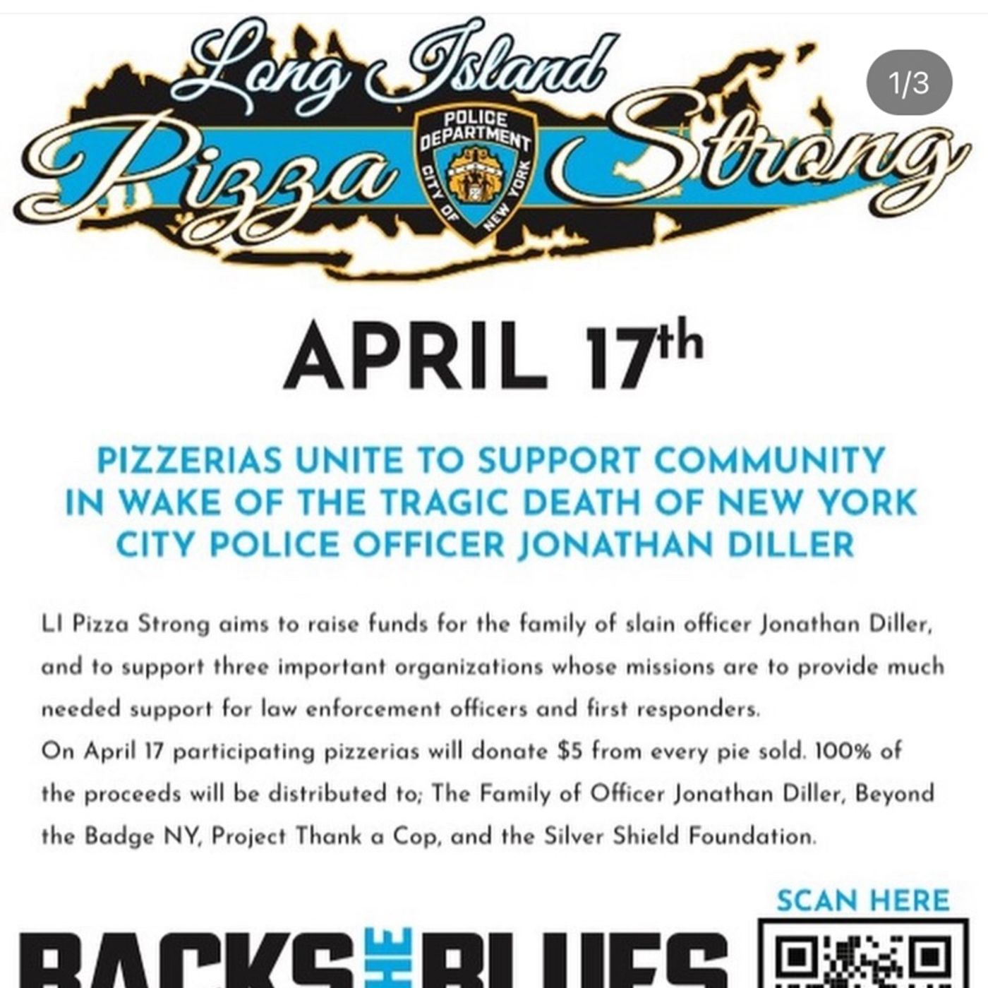 LI PIZZA STRONG Joins Alex Garrett Podcast Network As LI Pizzerias Back the Blue on 4-17-24 episode artwork