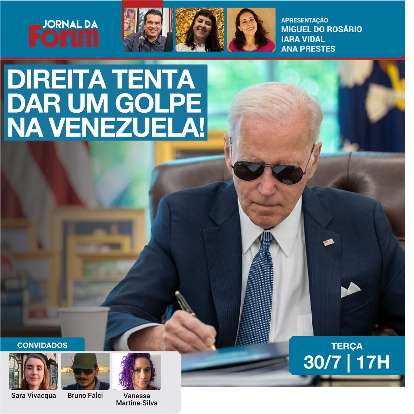 Após perder nas urnas, direita inventa "fraude" e tenta dar um golpe na Venezuela | 30.07.24 episode artwork
