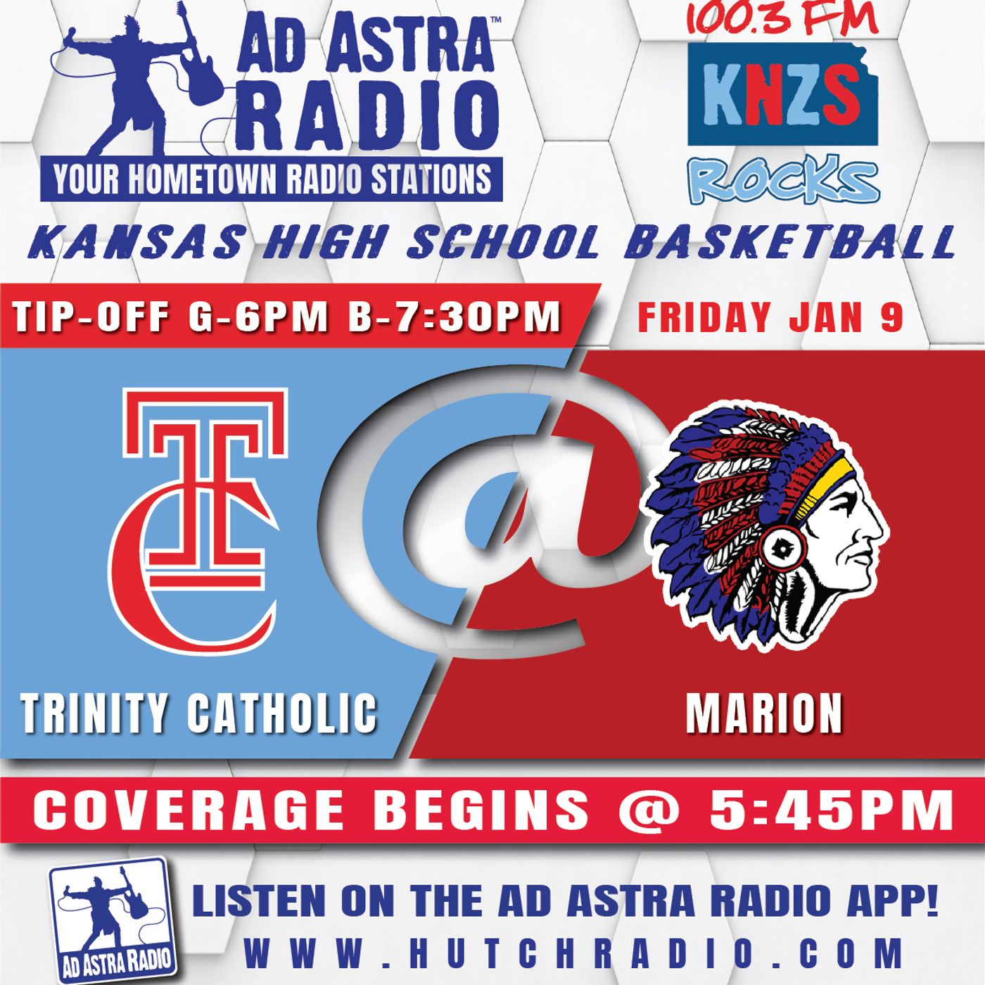 Hutchinson Trinity Catholic Celtics at Marion Warriors High School Basketball (January 9, 2026) episode artwork
