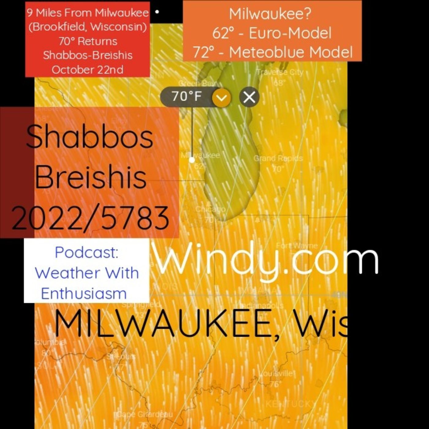 Milwaukee Warming Trend, Up to Saturday October 22nd